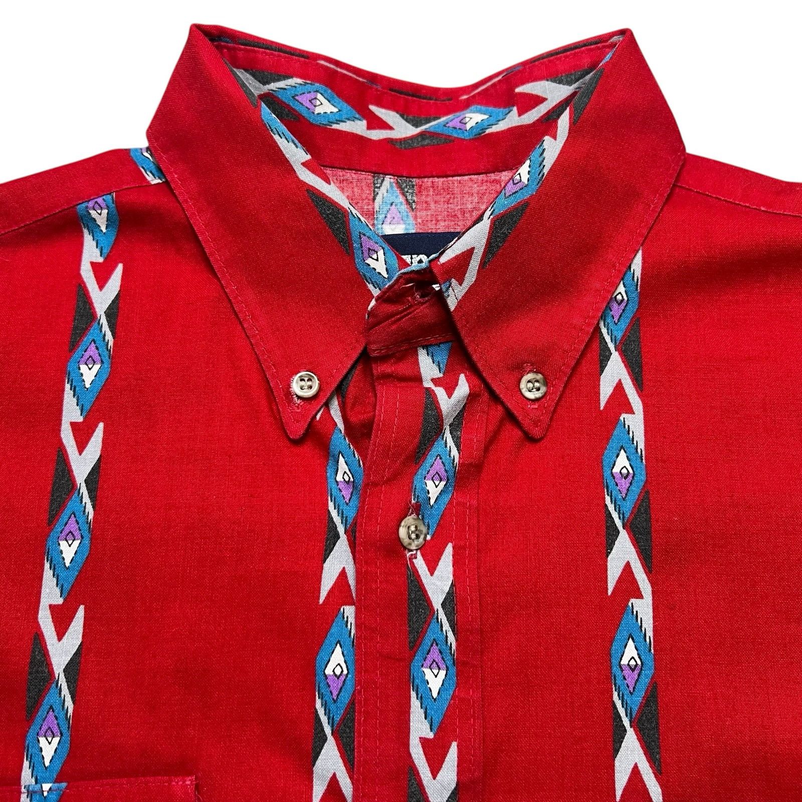 Wrangler Vintage Wrangler Cowboy Cut Western Shirt Aztec Stripe XL Size US XL / EU 56 / 4 - 2 Thumbnail
