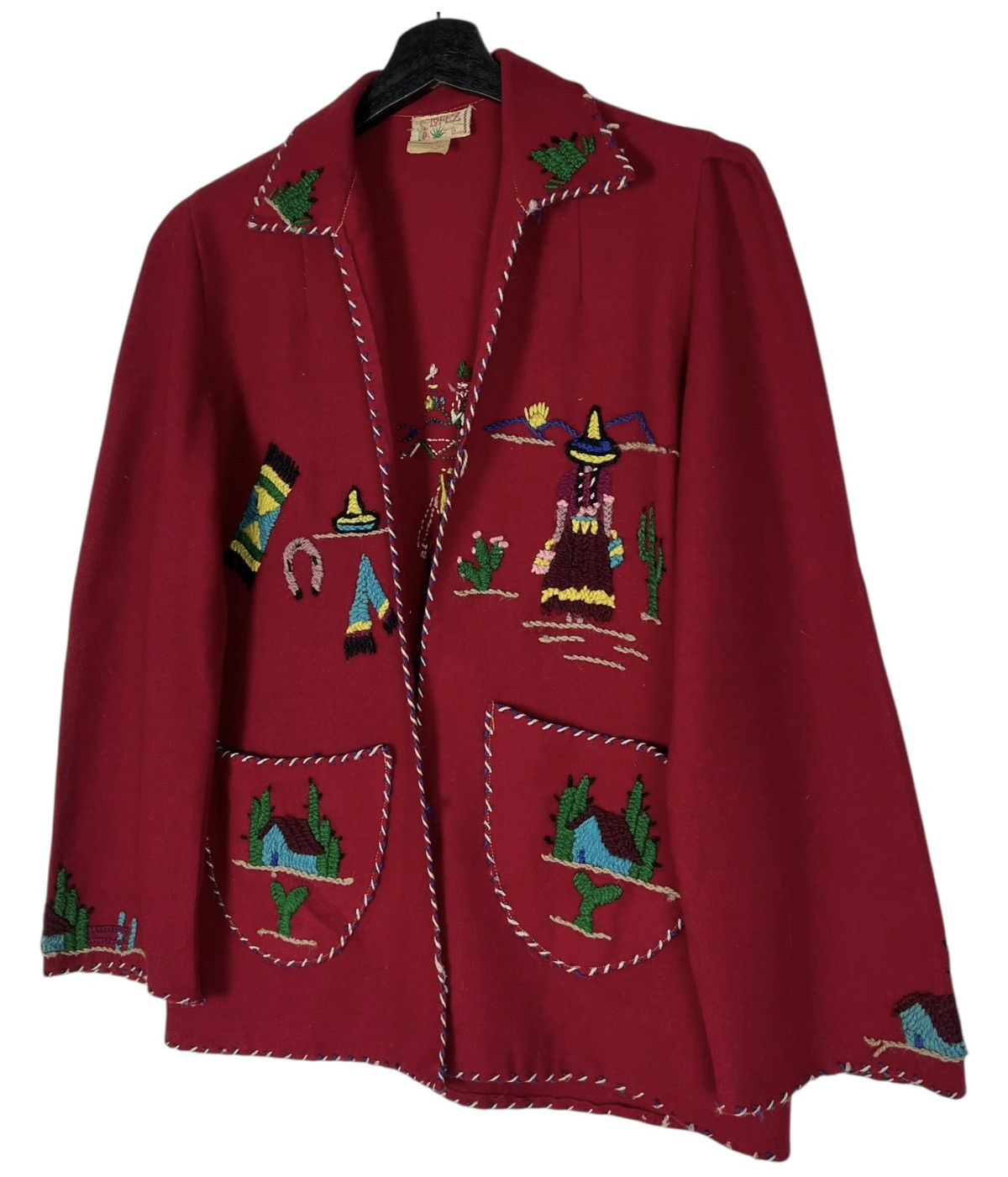 Mexicana Vintage 1940s-1950s hand embroidered Mexican souvenir jacket Size S / US 4 / IT 40 - 3 Thumbnail