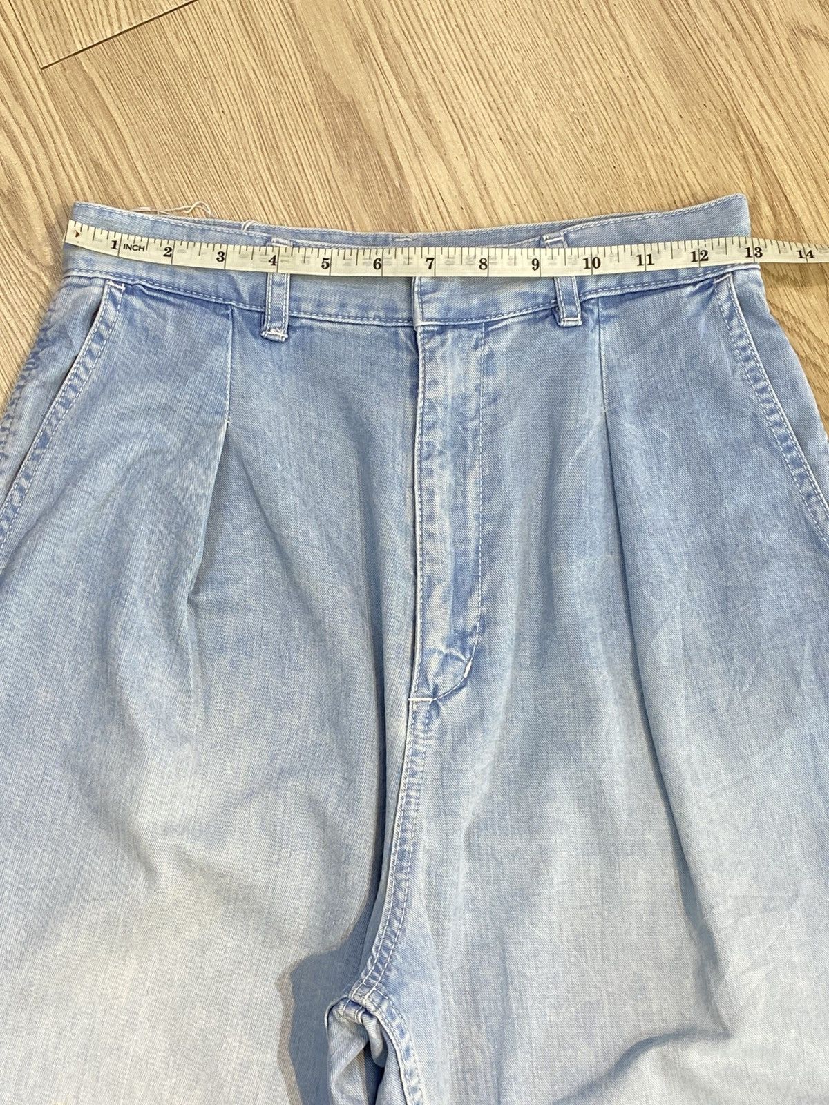 Japanese Brand Japanese Brand Baggy Blue Wash Light Jeans Size US 26 / EU 42 - 9 Thumbnail