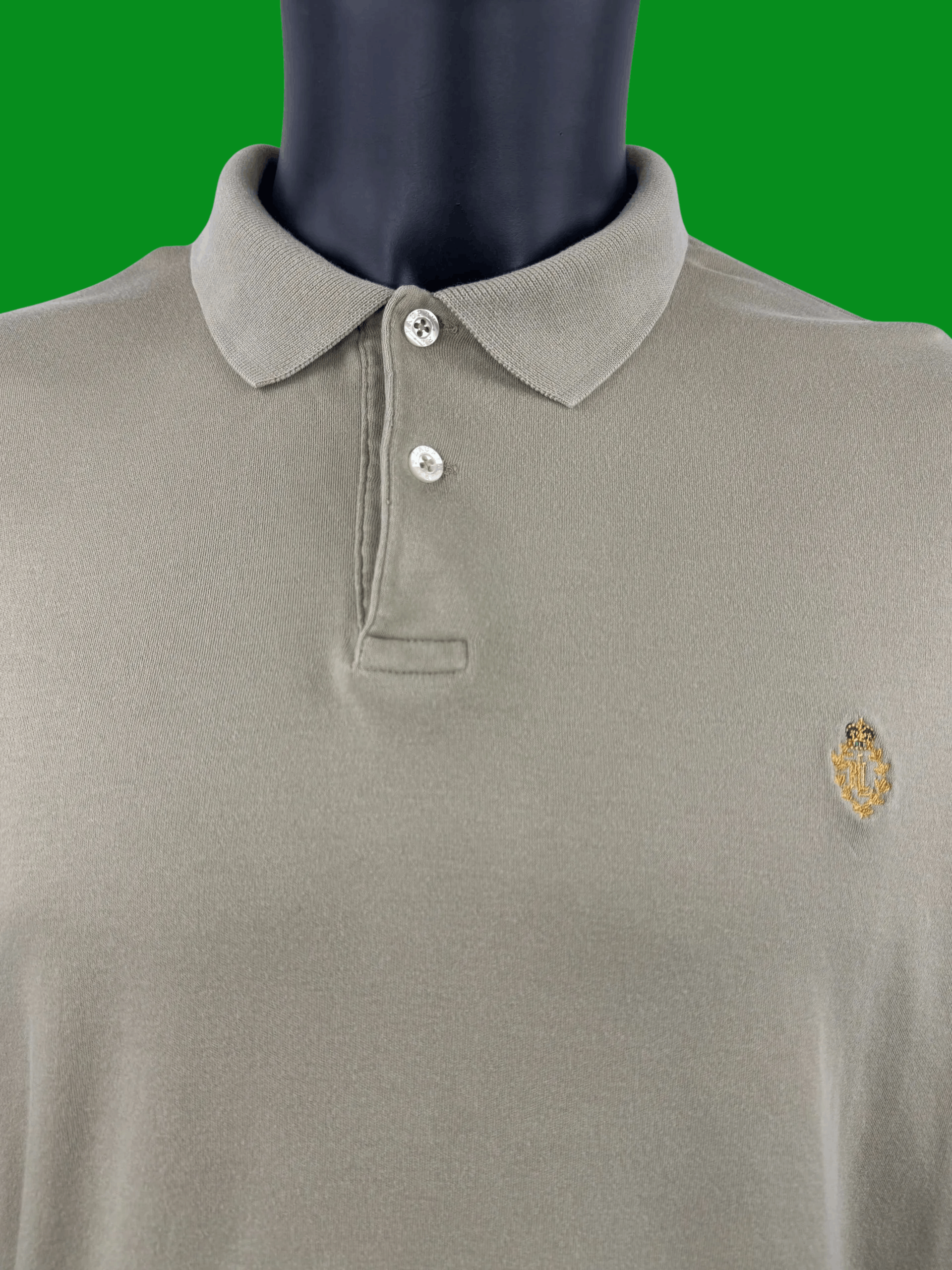 Polo Ralph Lauren VTG Ralph Lauren Polo Beige Shirt Embroidered Royal Crest Size US XXL / EU 58 / 5 - 4 Thumbnail