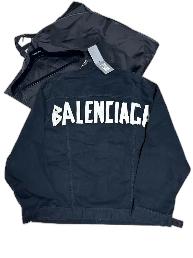 Balenciaga balenciaga tape type denim jacket Size US S / EU 44-46 / 1 - 1 Thumbnail
