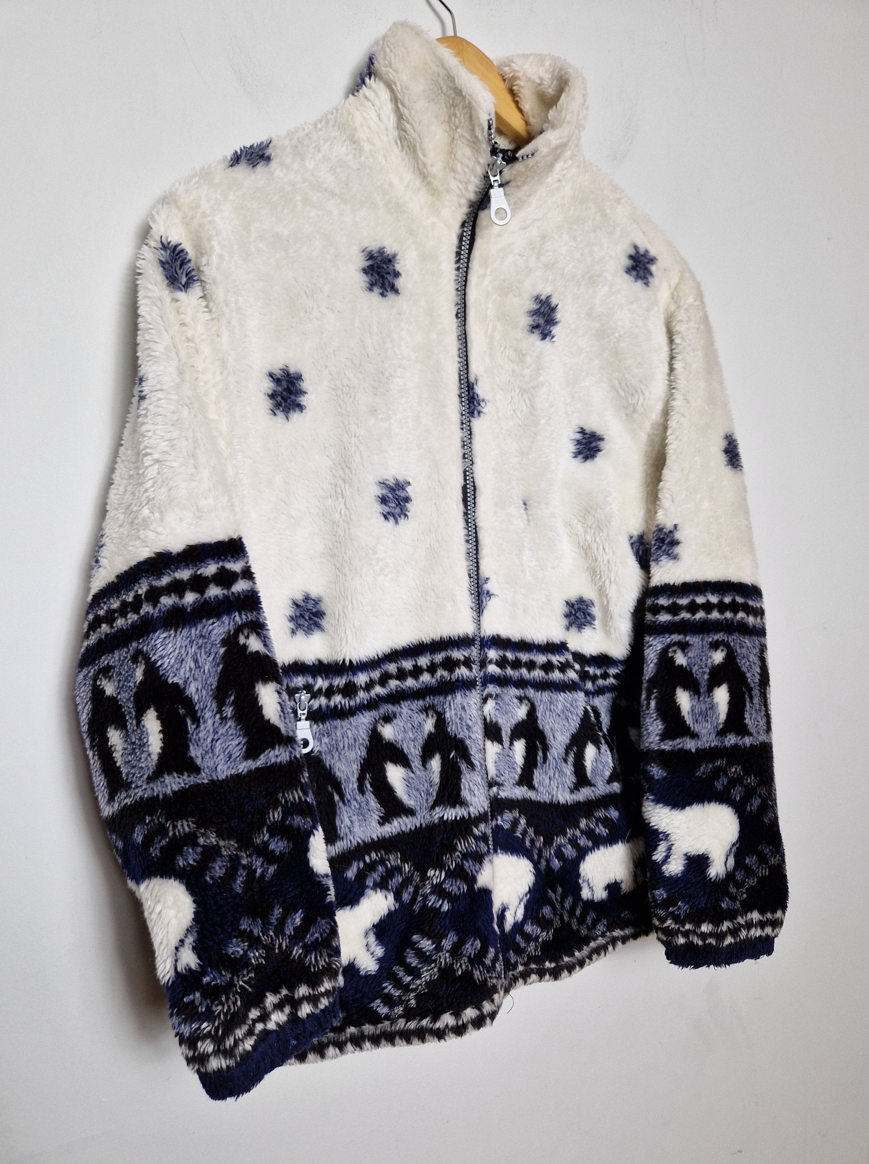 Vintage vintage winter pinguin fleece Size US L / EU 52-54 / 3 - 3 Thumbnail