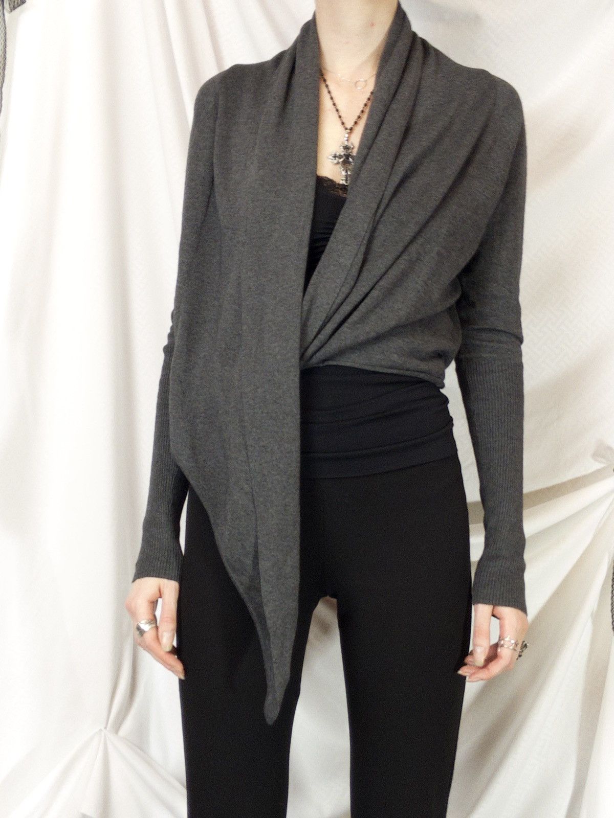 Allsaints AllSaints Sago Pirate cardigan in dark gray Size M / US 6-8 / IT 42-44 - 4 Thumbnail