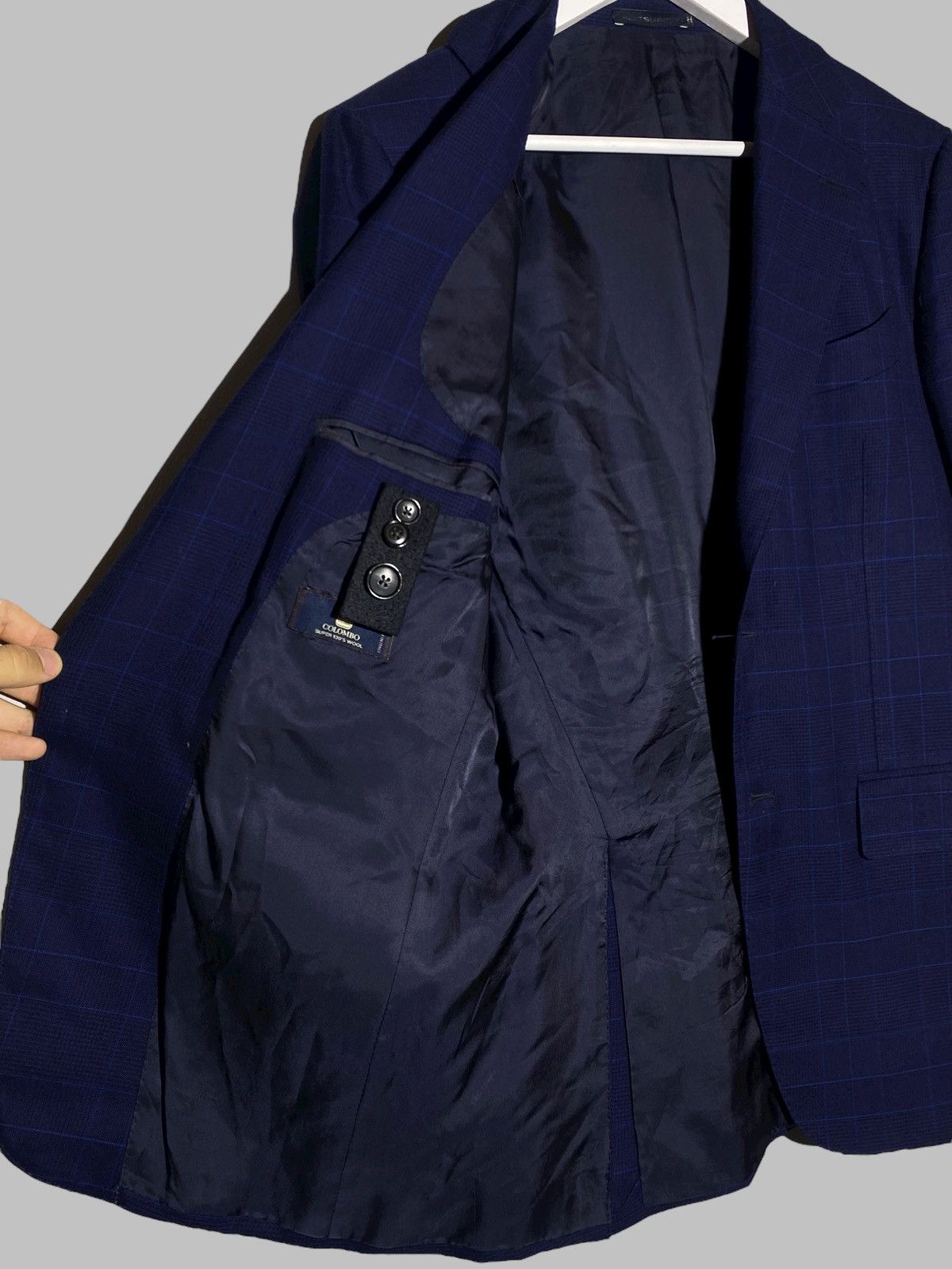 Suitsupply Suitsupply Pure Wool Checkered Blazer 2 Button Sport Coat Size 48S - 4 Thumbnail