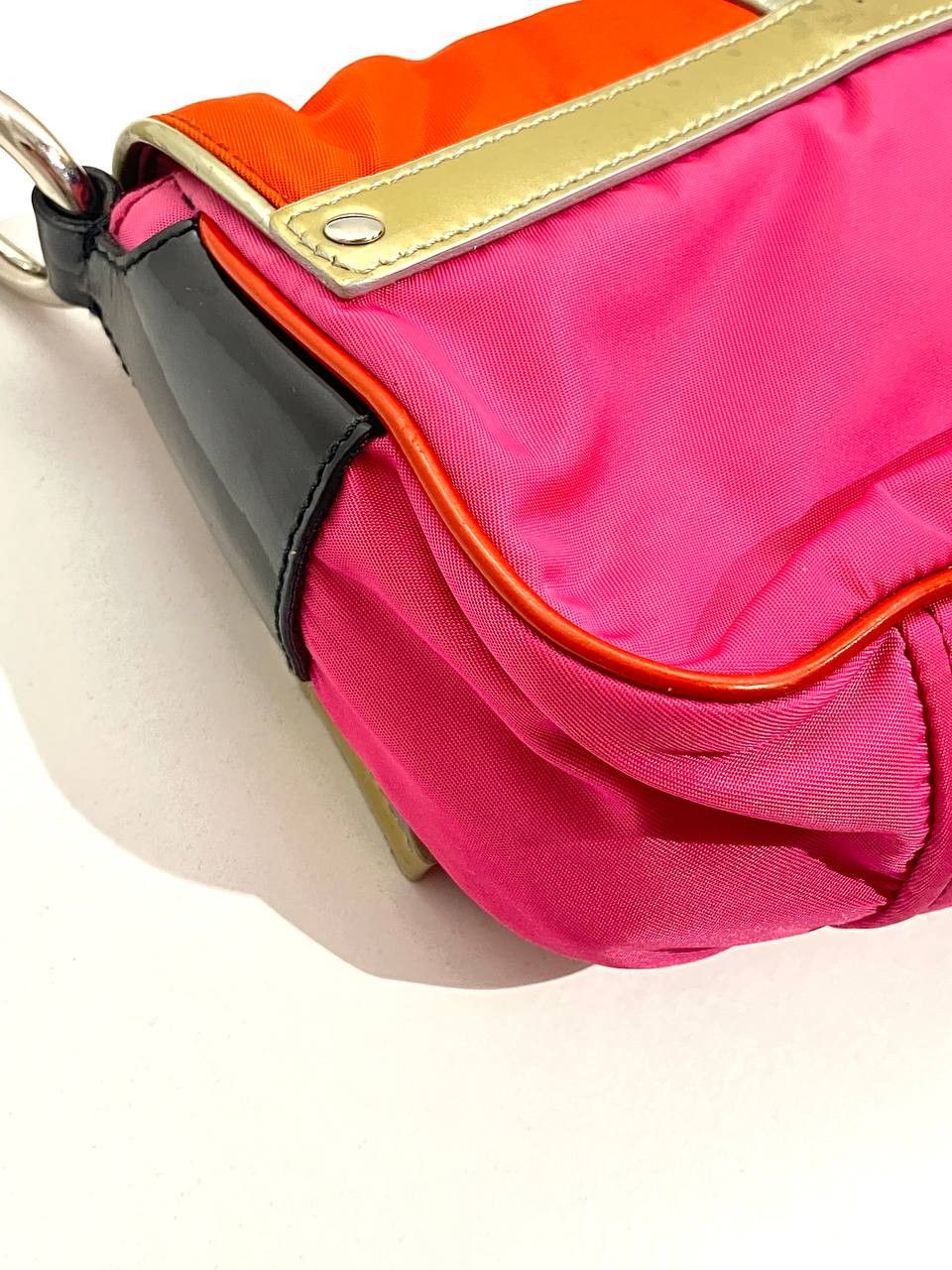 Prada Prada Rosa Pocket Space Logo Shoulder Hand Bag Vintage Y2K Size ONE SIZE - 8 Thumbnail