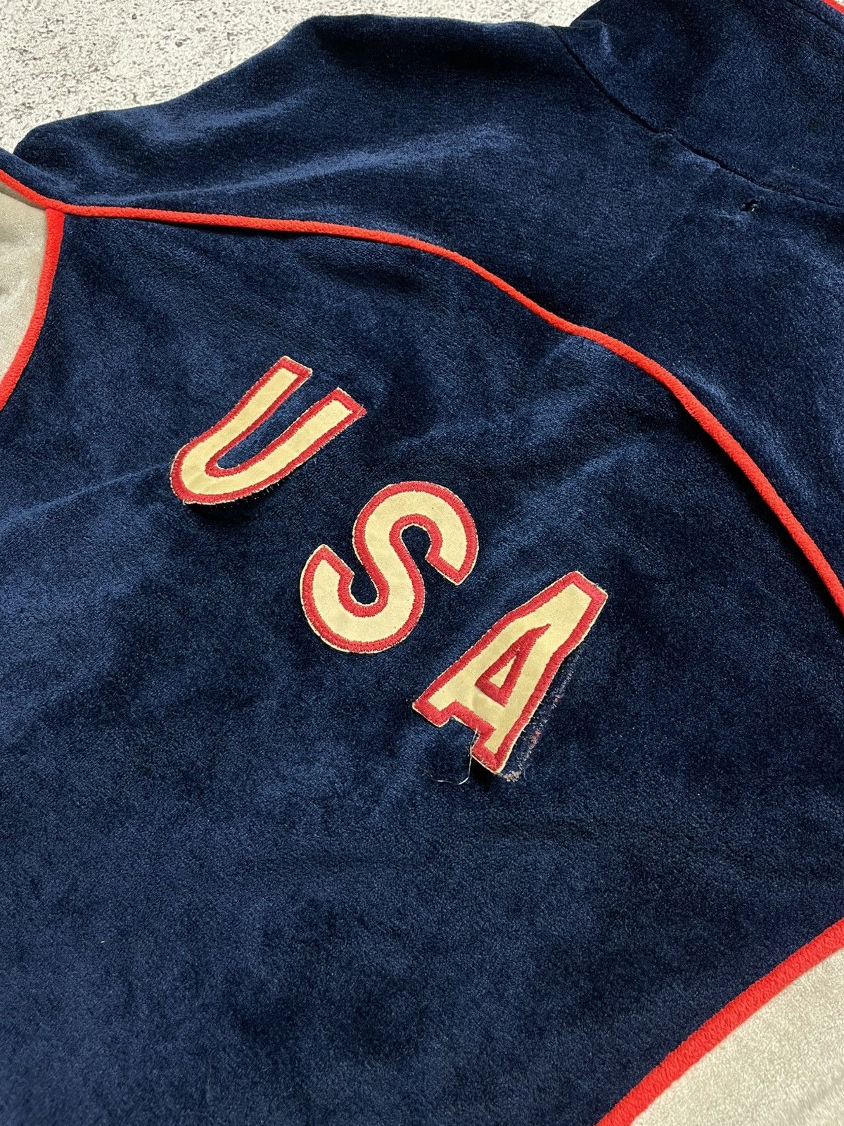 Vintage 1980s Levis - Vintage USA Olympic Track Jacket Size US M / EU 48-50 / 2 - 8 Thumbnail