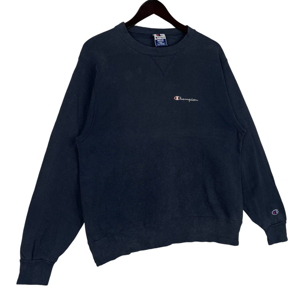 Champion × Vintage Vintage Champion Crewneck Sweatshirt Small Embroidered Logo Size US M / EU 48-50 / 2 - 3 Thumbnail