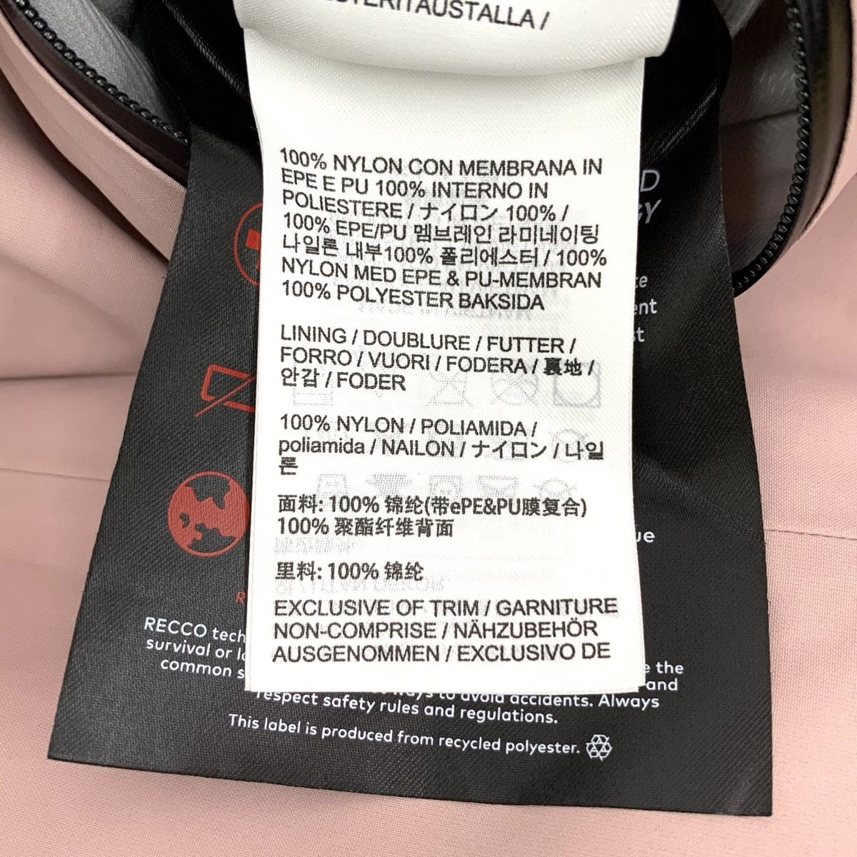 Arc'teryx ARC'TERYX Sentinel Series Pink Logo Nylon Ski Pants K26WX Size 28" / US 6 / IT 42 - 9 Thumbnail