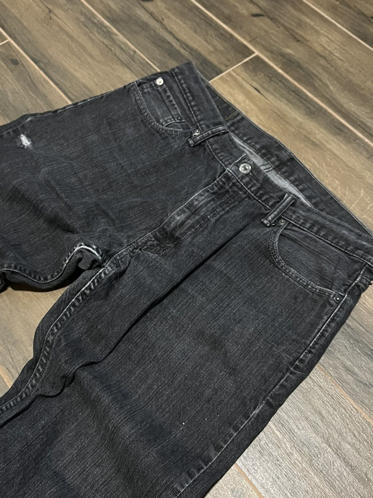 Levi's × Levi's Vintage Clothing × Vintage 🔥VINTAGE BAGGY LEVIS 514 DISTRESSED FADED DENIM JEANS 00s🔥 Size US 36 / EU 52 - 2 Thumbnail