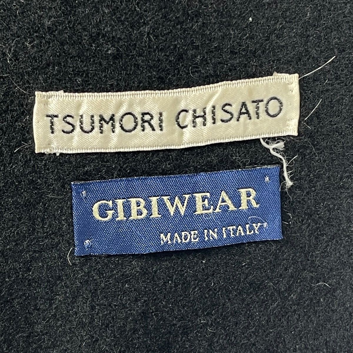 Issey Miyake × Tsumori Chisato Vintage Tsumori Chisato Gibi Wear Black Large Scarf Muffler Size ONE SIZE - 10 Thumbnail