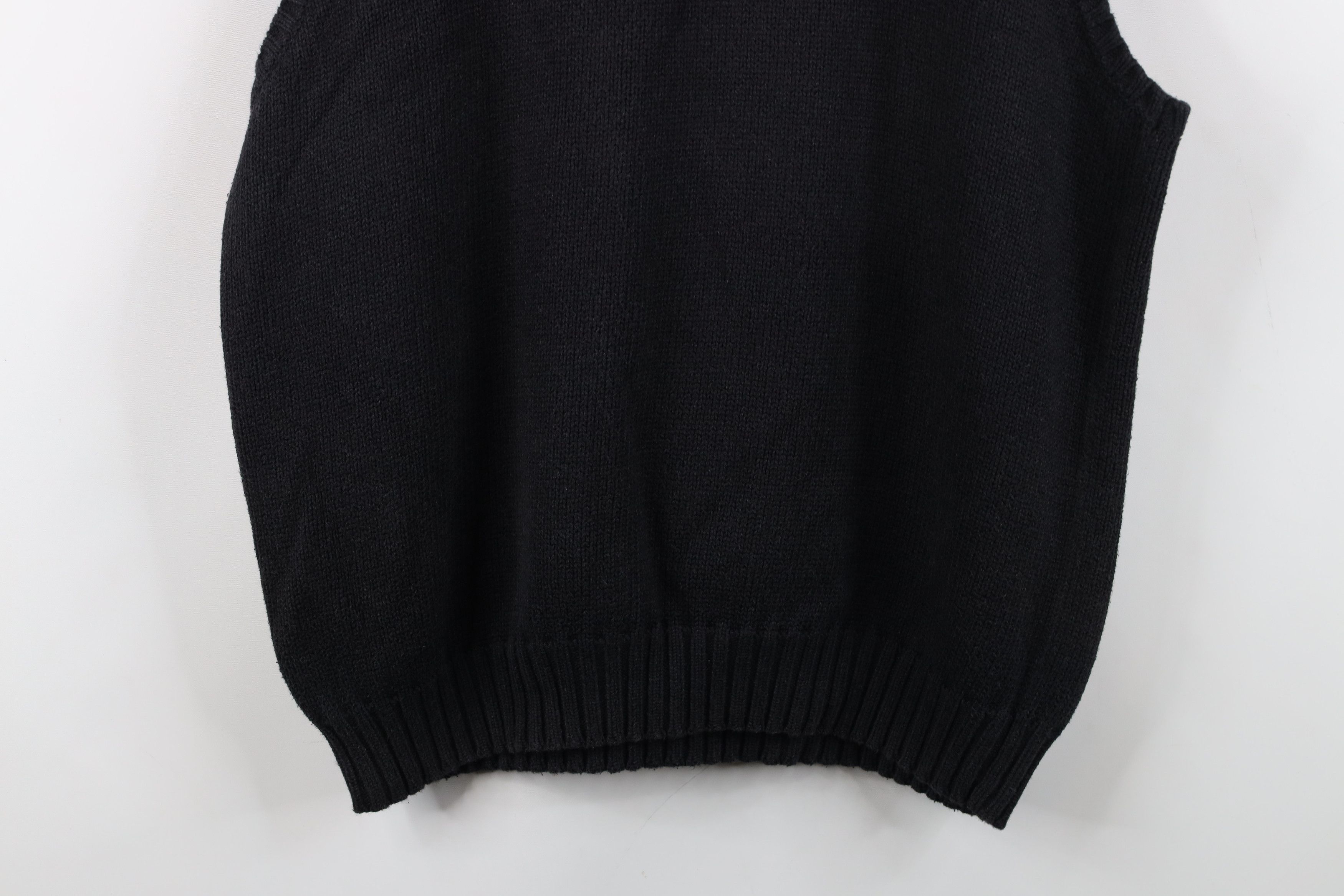 Ralph Lauren Vintage 90s Ralph Lauren Knit V-Neck Sweater Vest Black Size US XL / EU 56 / 4 - 10 Thumbnail