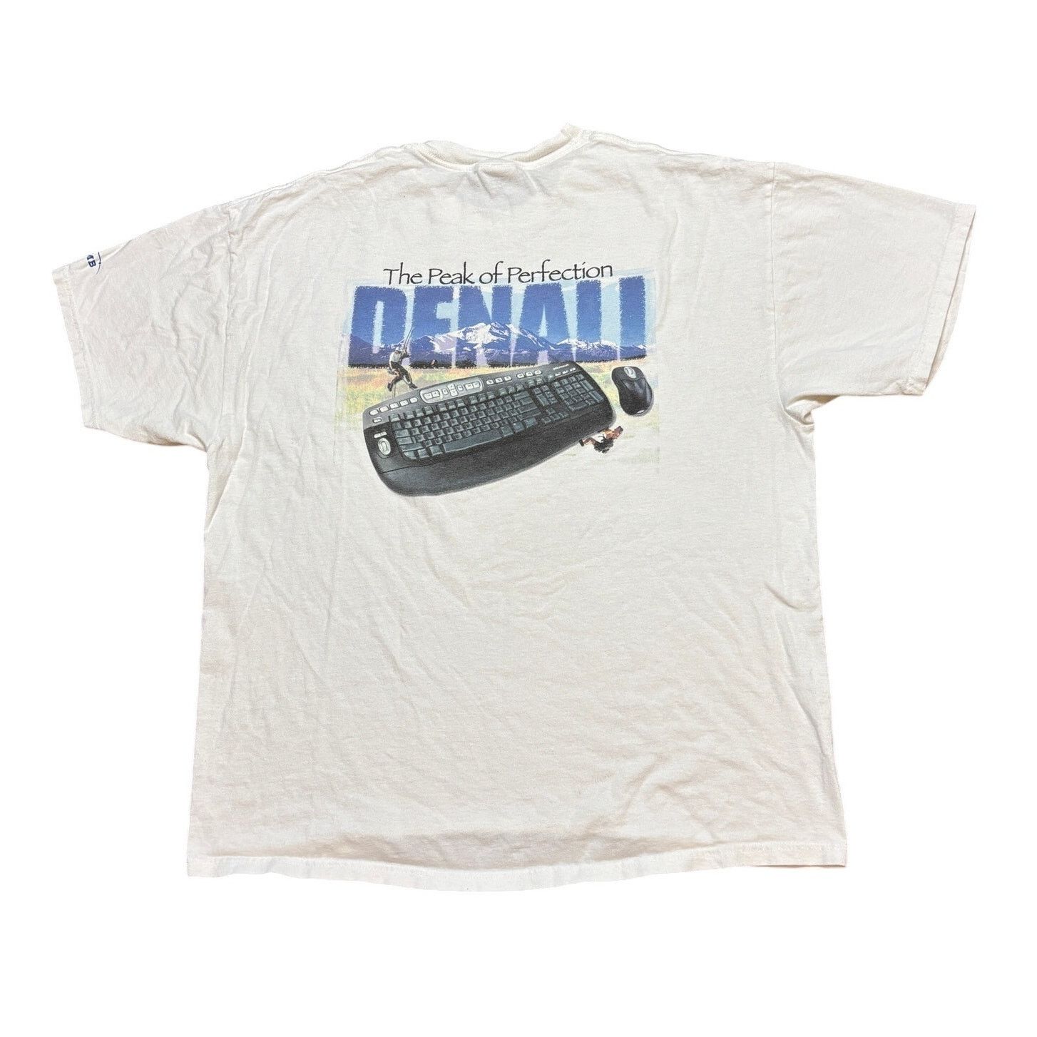 Hanes × Vintage VTG NMB Denali Peak of Perfection Climbing Keyboard Shirt XL Size US XL / EU 56 / 4 - 1 Thumbnail