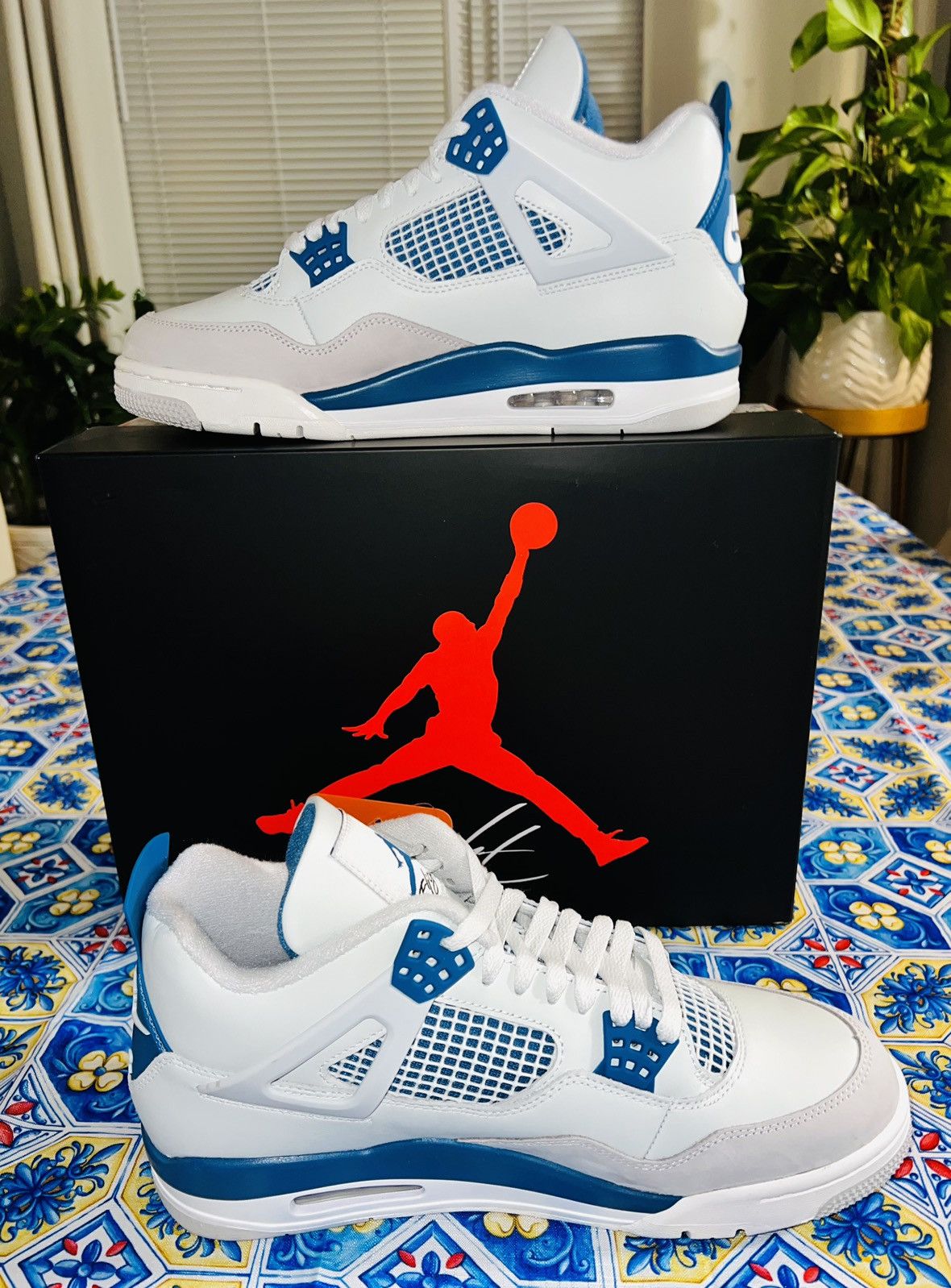 Jordan Brand × Nike NIKE AIR JORDAN 4 (Military Blue) Size US 10.5 / EU 43-44 - 7 Thumbnail
