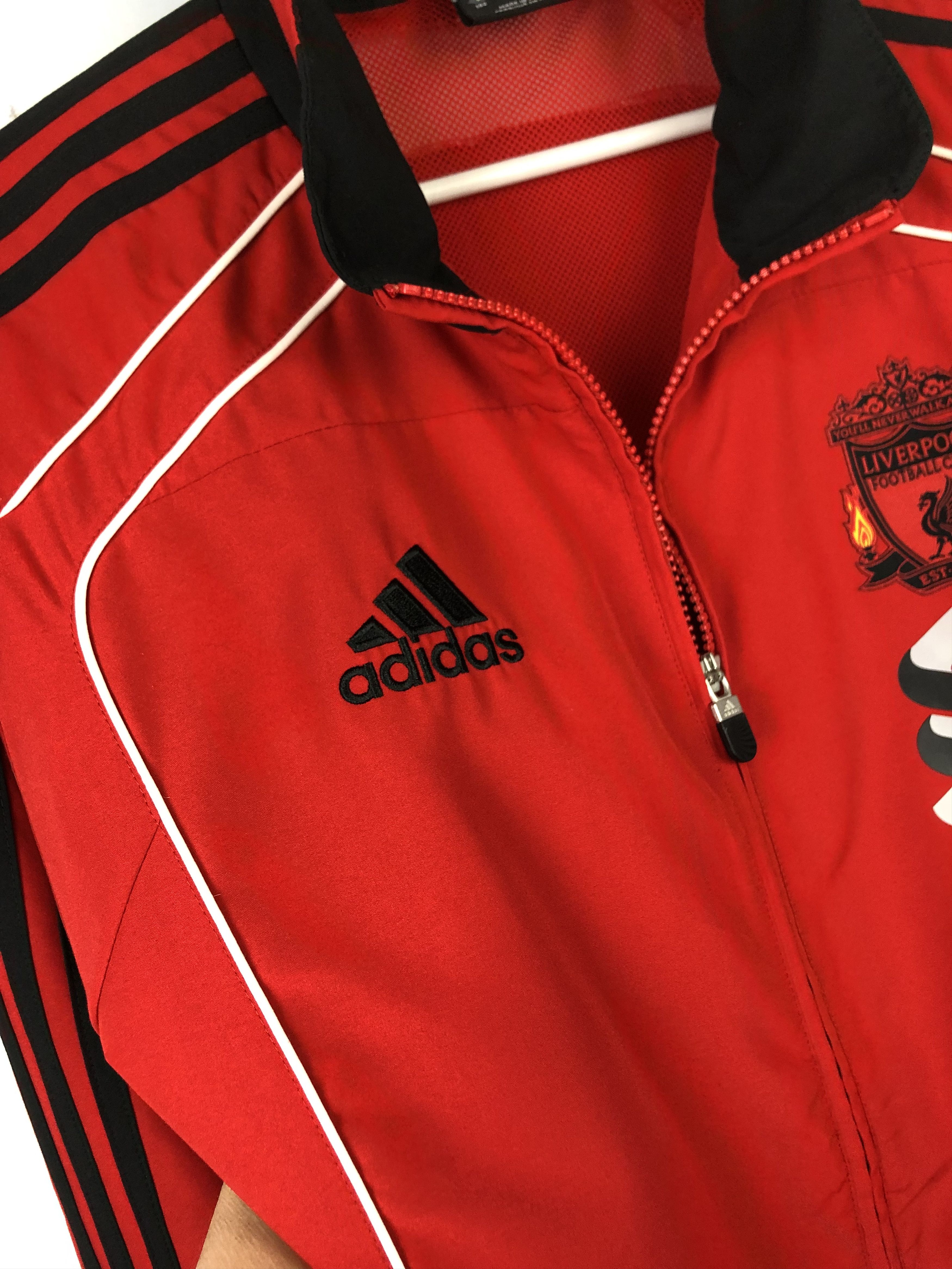 Adidas Vintage Adidas Liverpool Football Jacket Soccer Track Top Size US L / EU 52-54 / 3 - 4 Thumbnail