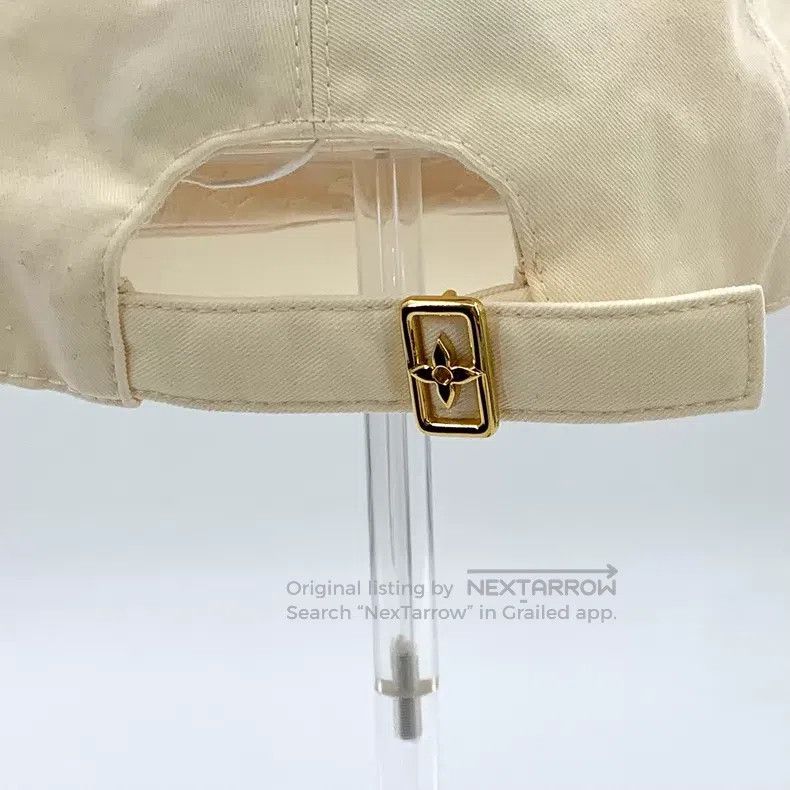 Louis Vuitton Louis Vuitton Signature beige logo flocked cotton cap Size ONE SIZE - 7 Thumbnail