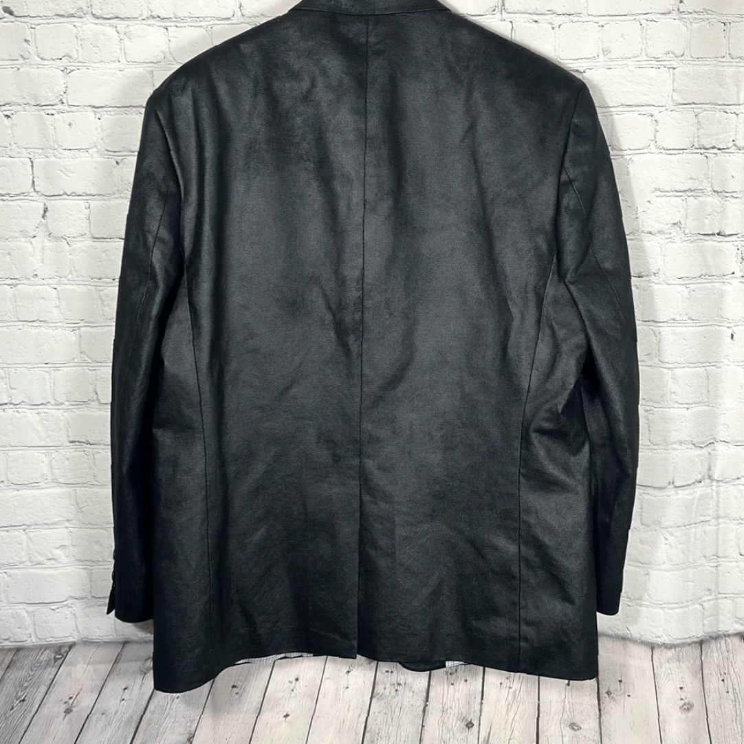 VINTAGE Lauren Ralph Lauren Blazer Tweed Sport Coat Men 46 Black Green P2P 24” Length 34” Todd?