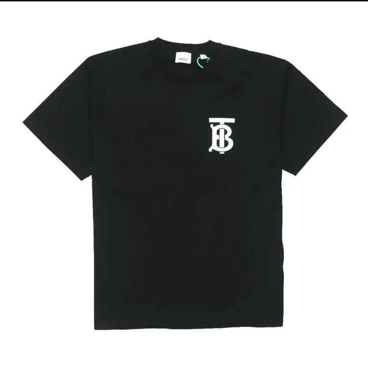 Burberry Burberry Logo Cotton Loose T-Shirt for Men Size US S / EU 44-46 / 1 - 1 Thumbnail