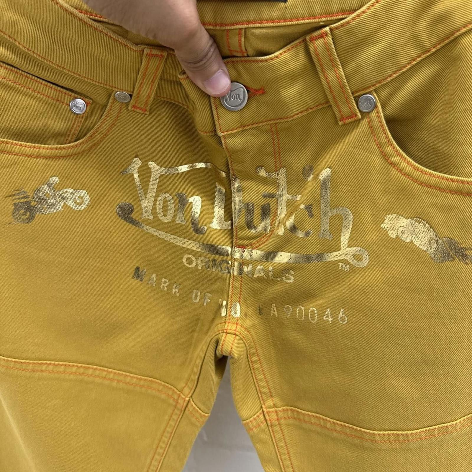Von Dutch Von Dutch Paris Yellow Flare Jeans Size W28 L30 Size US 28 / EU 44 - 3 Thumbnail