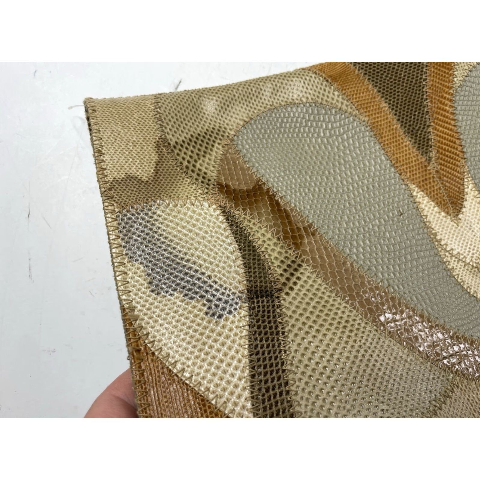 Vintage VINTAGE Furst & Mooney Snakeskin Clutch Patchwork Leather Rare Bag Art Size ONE SIZE - 2 Thumbnail
