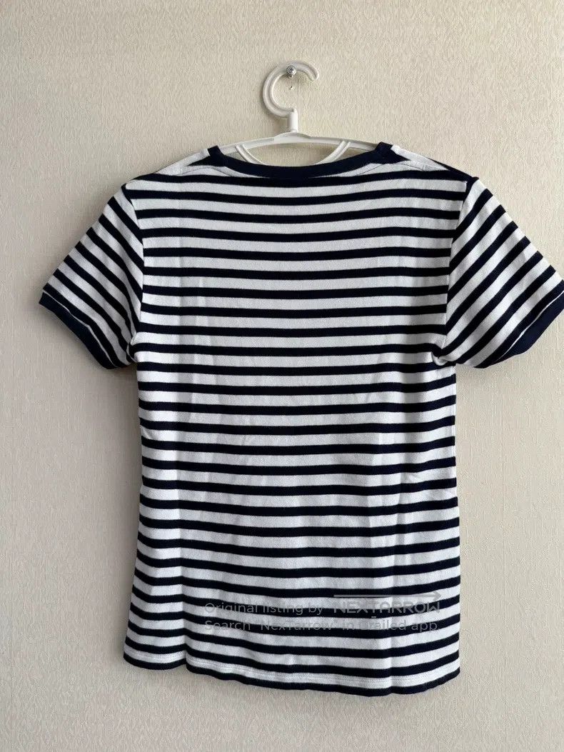 Loewe Loewe Striped Round Neck Logo Embroidered Short Sleeve Size XS / US 0-2 / IT 36-38 - 2 Thumbnail