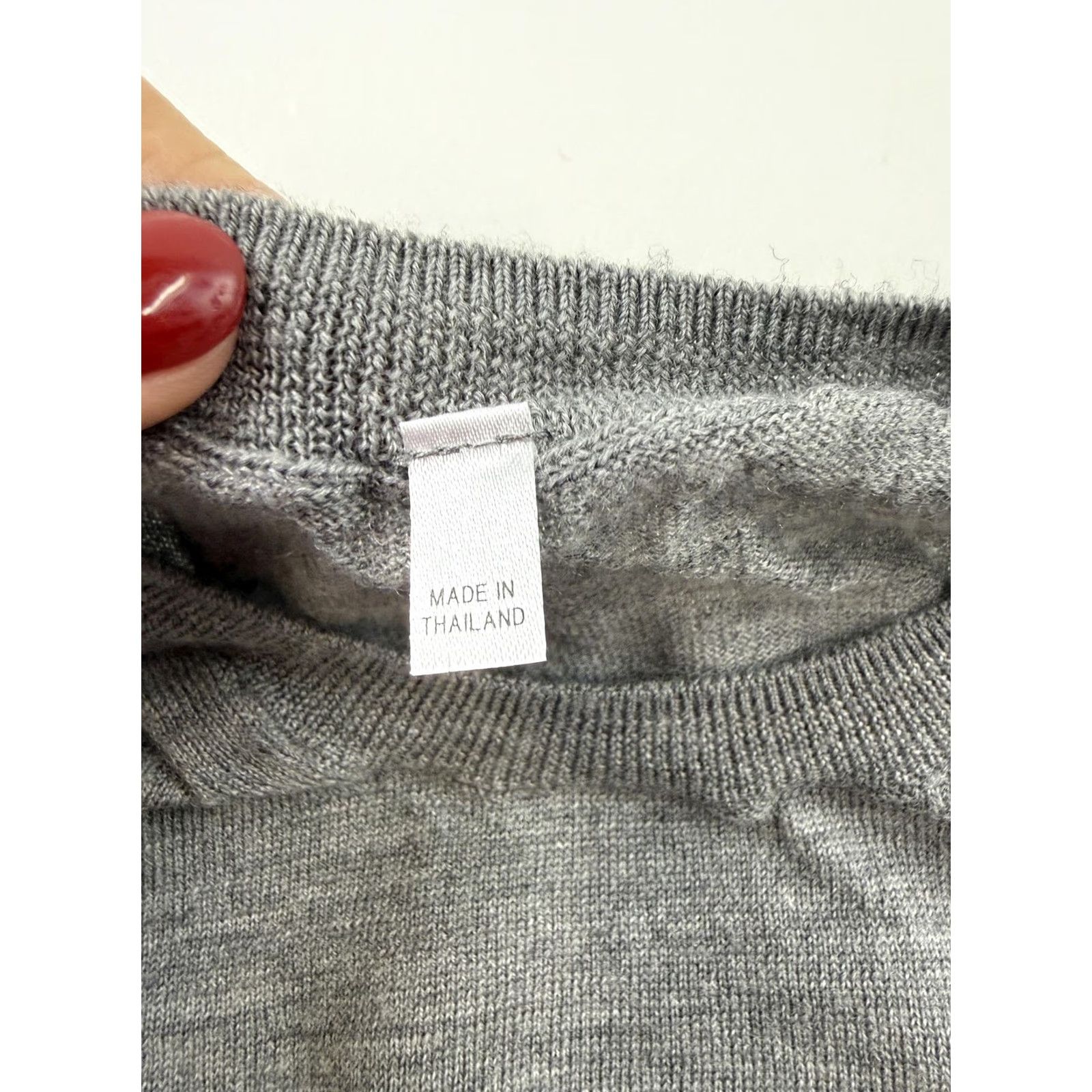 Muji MUJI Sweater Mens XL Gray 100% Wool Crewneck Lightweight Knit Pullover Casual Shirt Size US XL / EU 56 / 4 - 2 Thumbnail