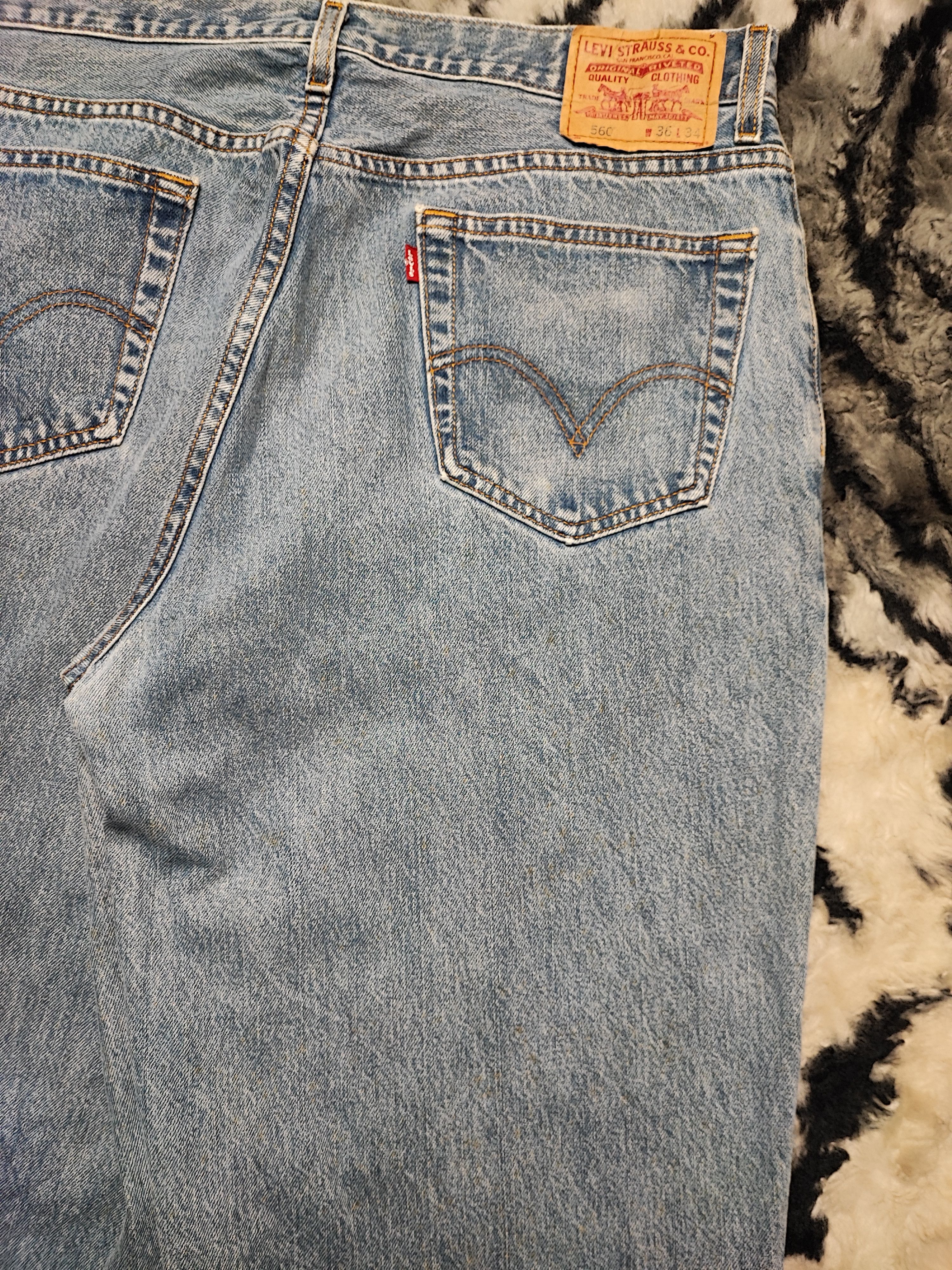 Levi's Vintage Levi's 560 Baggy Light Wash Thrashed Distressed ERD Size US 36 / EU 52 - 14 Thumbnail