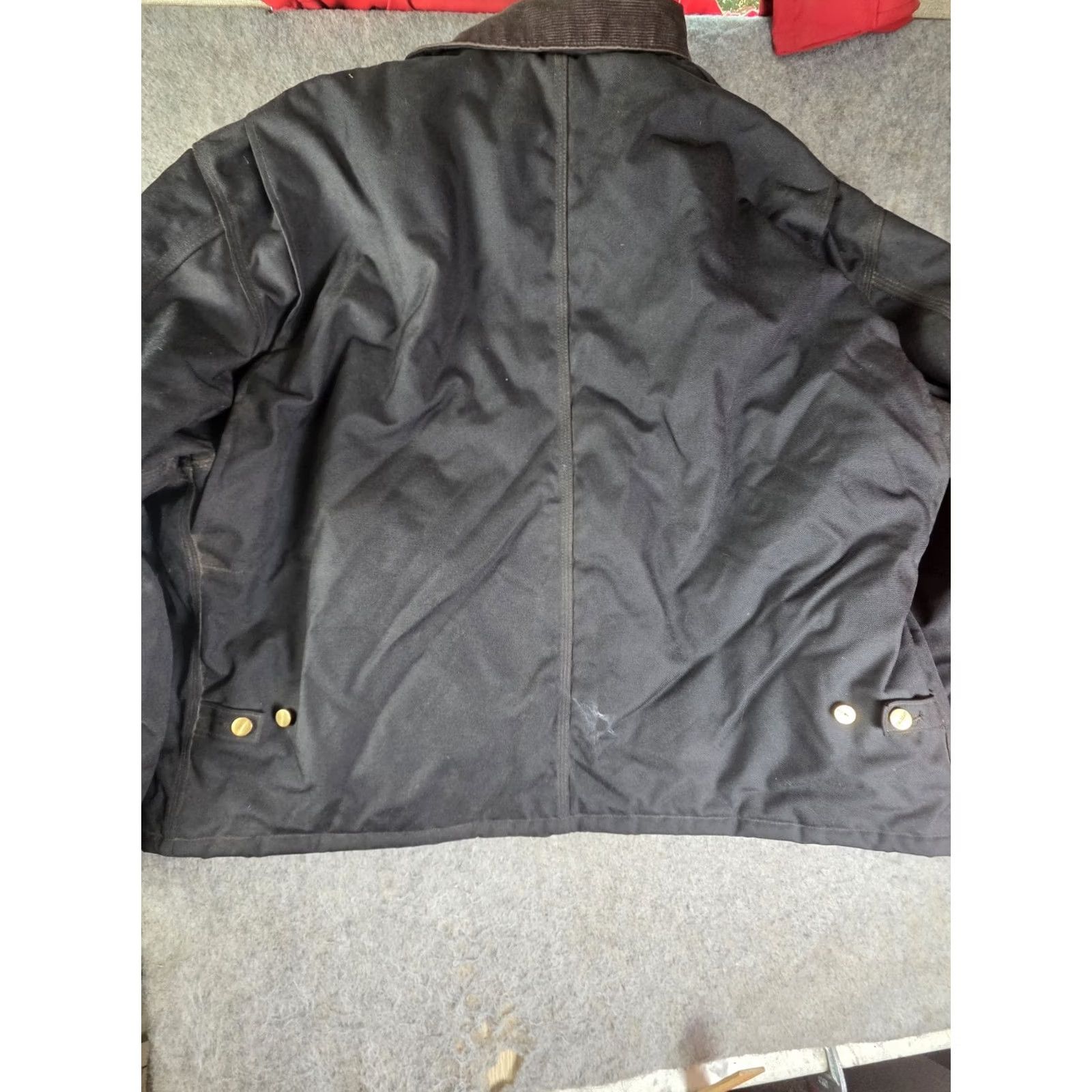 Carhartt VINTAGE Carhartt J132 BLK Jacket Black 4XL USA Canvas Quilted Lined Workwear Zip Distress Size US XXL / EU 58 / 5 - 6 Thumbnail