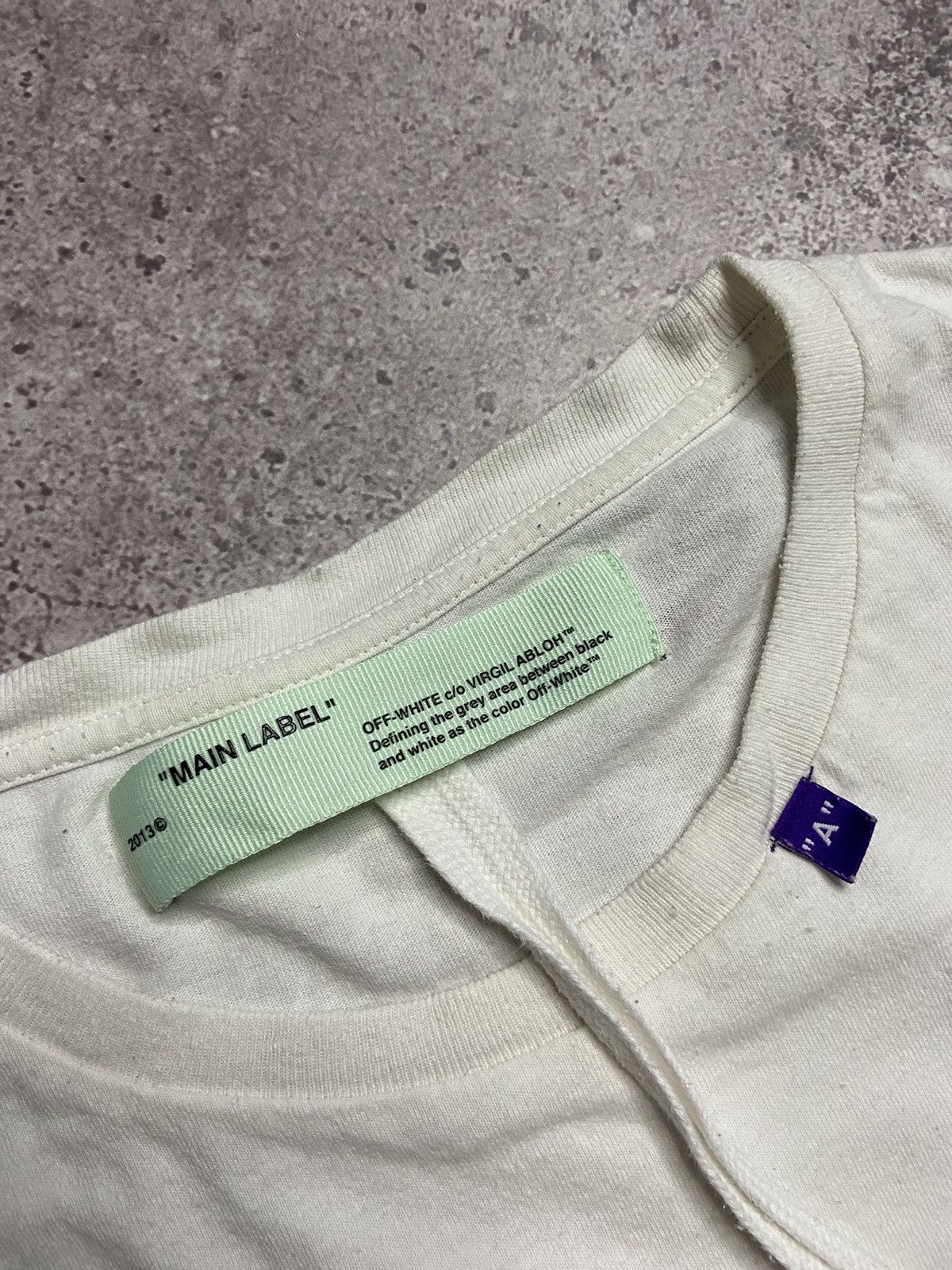 Off-White Off White Medium Spell Out White Tee Virgil Abloh Size US L / EU 52-54 / 3 - 9 Thumbnail