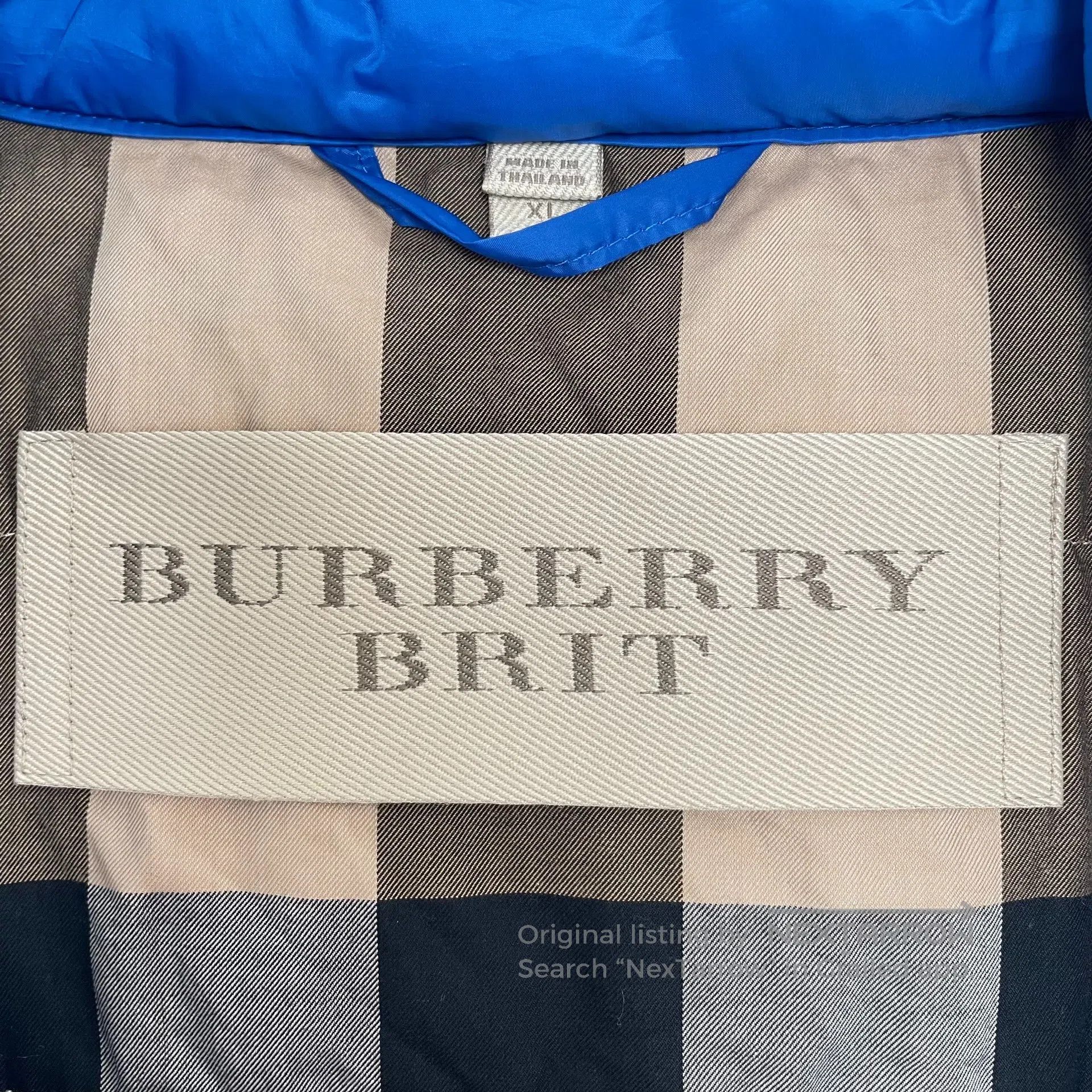 Burberry Burberry Blue Removable Hooded Zipper Long Sleeve Down Jac Size US XL / EU 56 / 4 - 5 Thumbnail