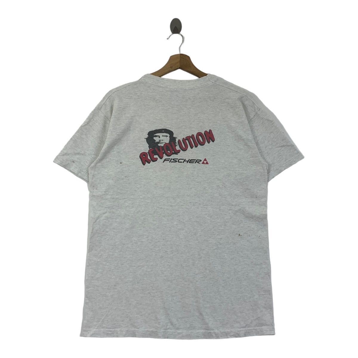 Fruit Of The Loom × Vintage Vintage REVOLUTION FISCHER SKI Che Guevara Tee Shirt Size US M / EU 48-50 / 2 - 5 Thumbnail
