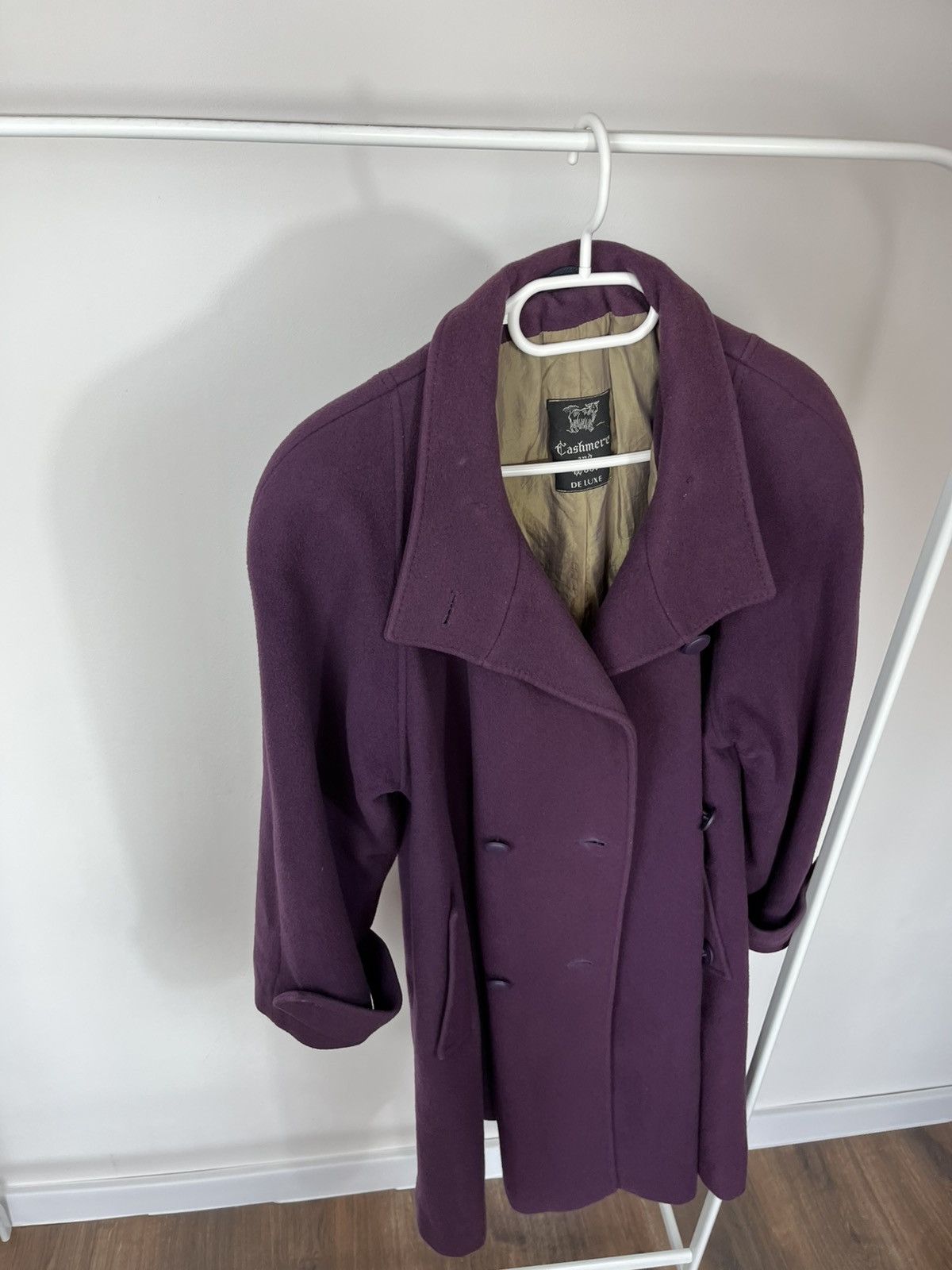 Other Cashmere Wool Coat Purple Women Made in Austria Warm Coat Size L / US 10 / IT 46 - 9 Thumbnail