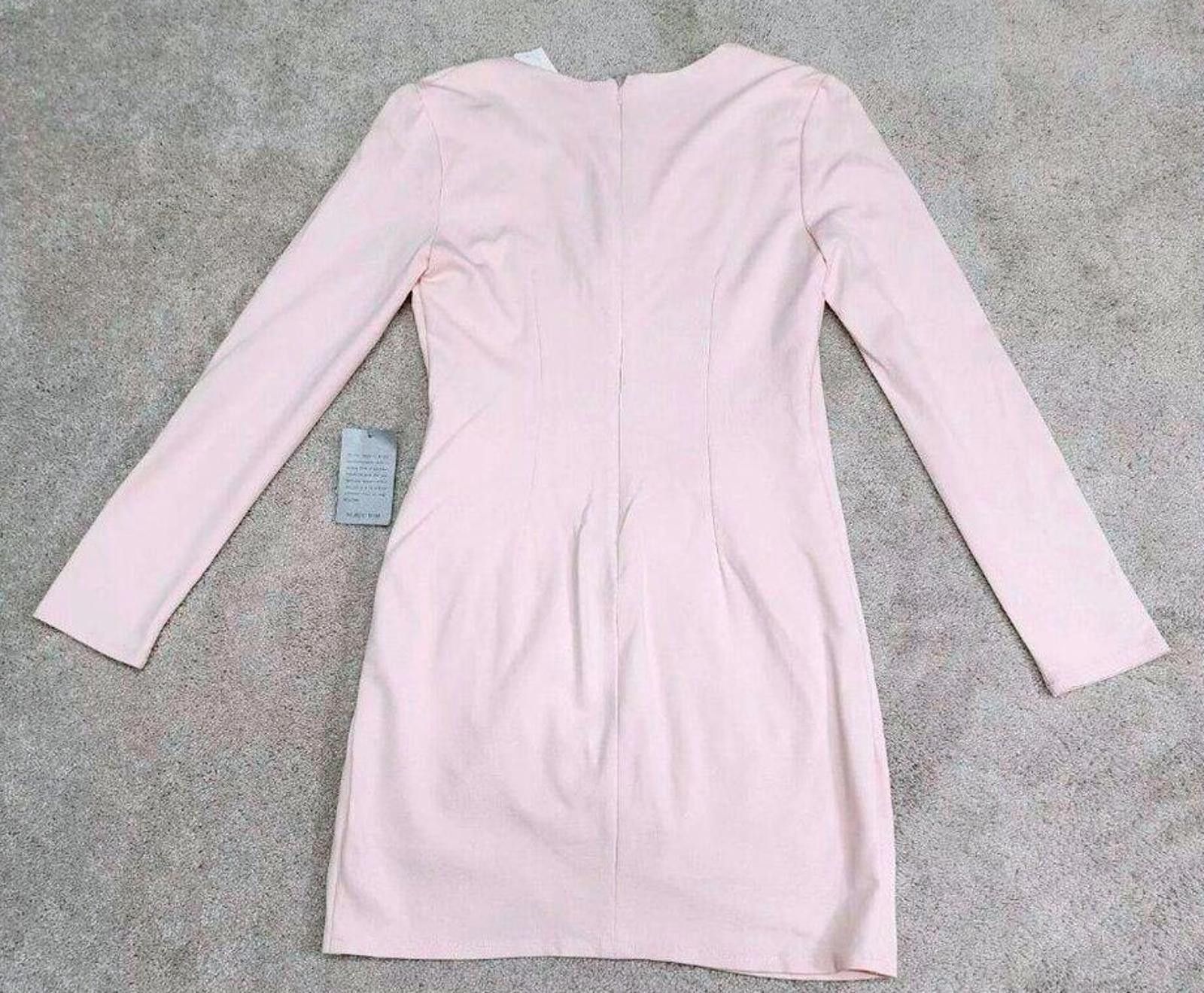 Designer Love X Design Rose Quartz Wrap Fit and Flare Dress Large New Size L / US 10 / IT 46 - 5 Thumbnail