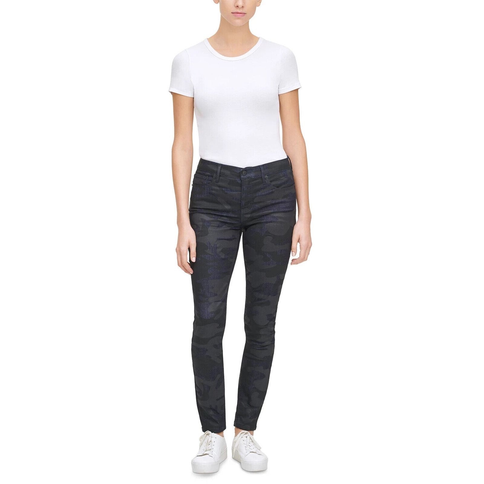 Calvin Klein JR63 Calvin Klein Jeans Camouflage-Print Skinny Jeans 30/29 Size 30" / US 8 / IT 44 - 1 Preview