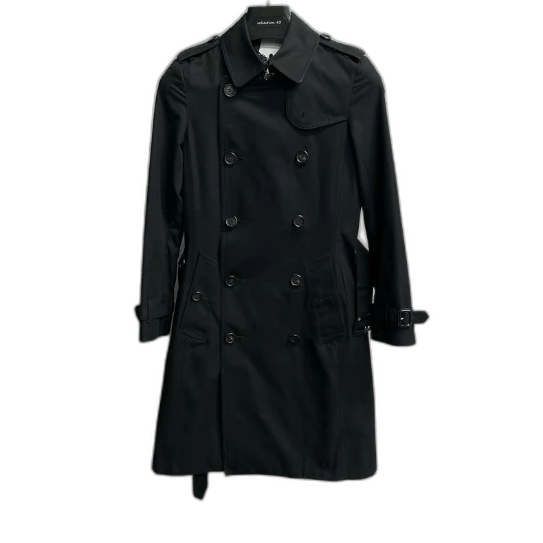 Burberry Burberry Double-Breasted Black Coat Jacket Size US M / EU 48-50 / 2 - 1 Thumbnail