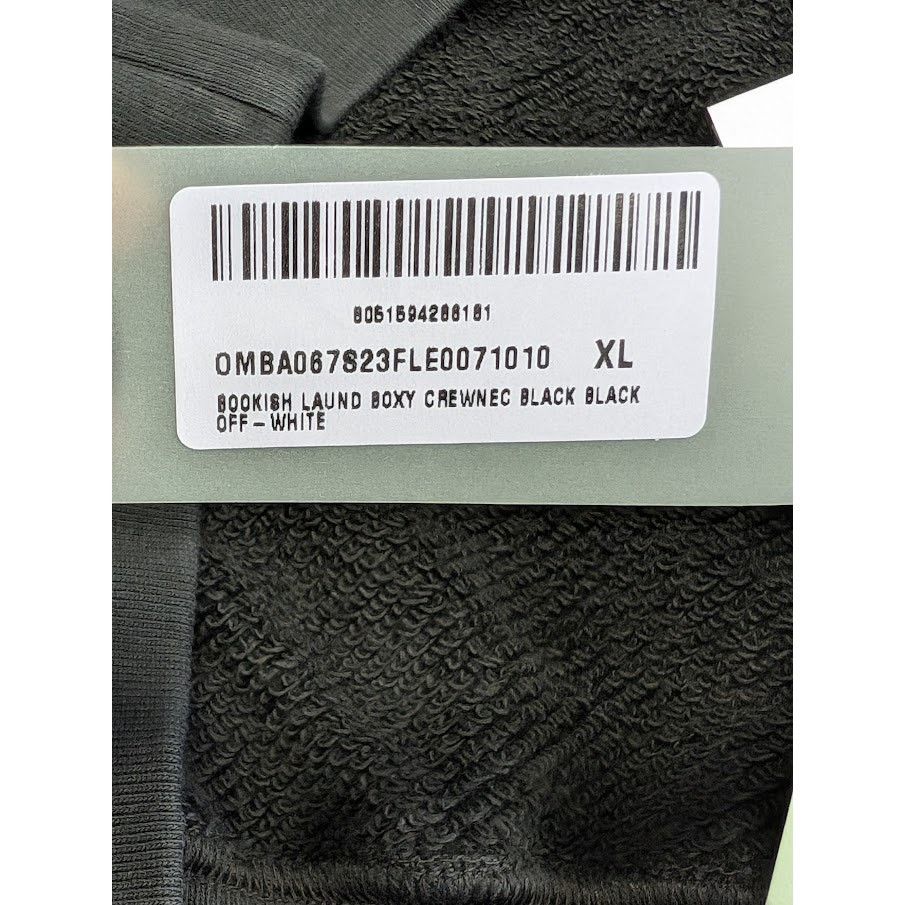 Off-White o1rshd1 Bookish Laund Boxy Crewneck in Black Size US XL / EU 56 / 4 - 18 Thumbnail