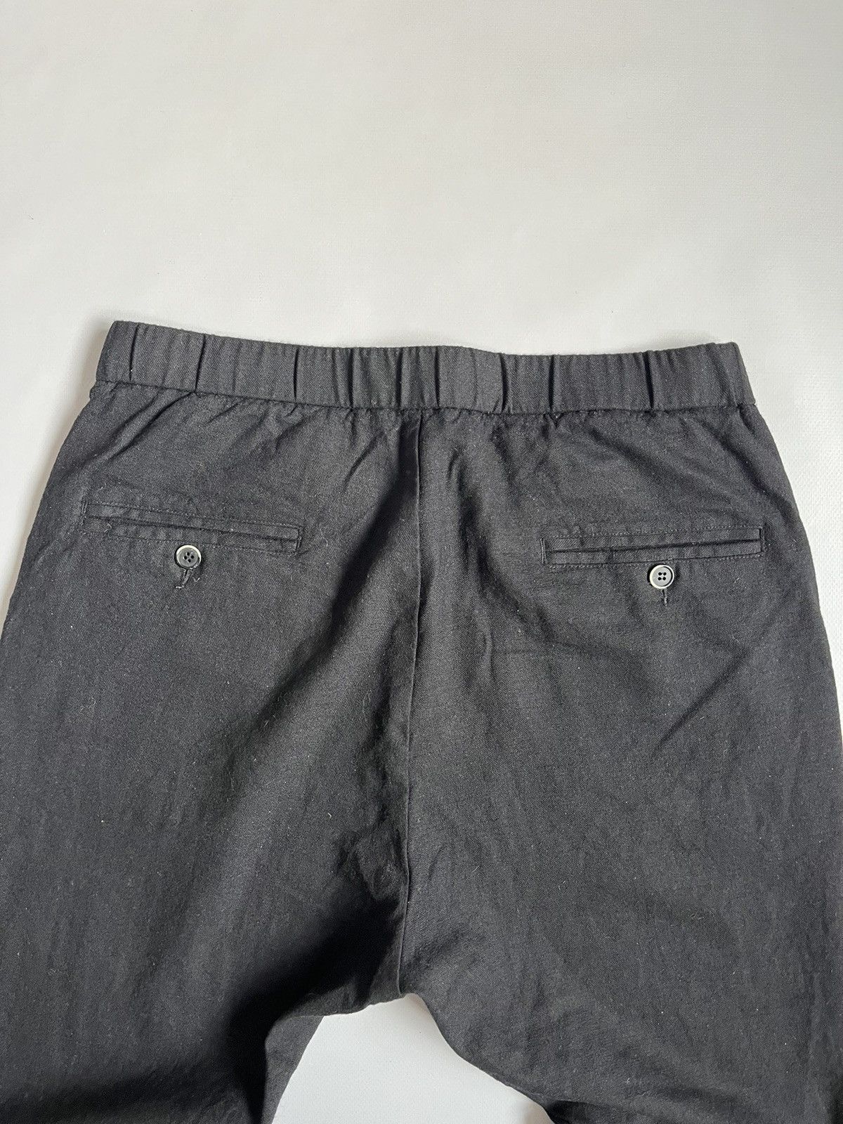Barena Venezia × Japanese Brand BARENA Venezia Unisex Black Wool Pocket Trousers Size 34" / US 12 / IT 48 - 10 Thumbnail