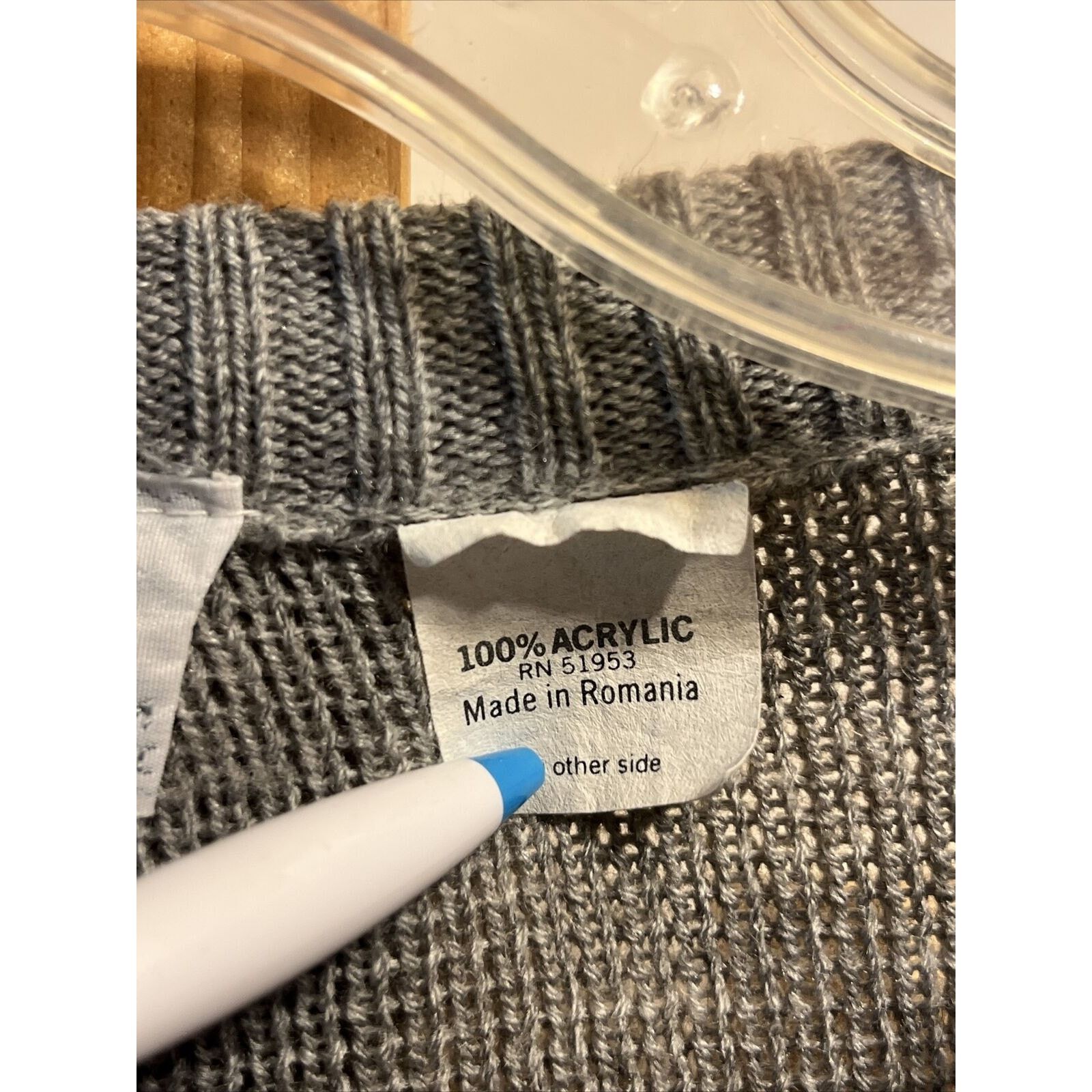 Other Rob Winter Size XL Sweater Gray Argyle Mens Acrylic Pullover Size US XL / EU 56 / 4 - 4 Thumbnail
