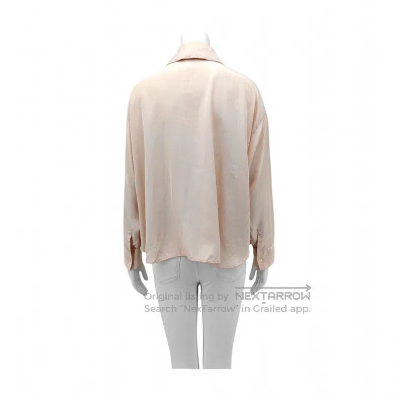 Loewe Loewe Pink Mulberry Silk Long Sleeve Shirt Size XXS / US 00 / IT 34 - 2 Thumbnail