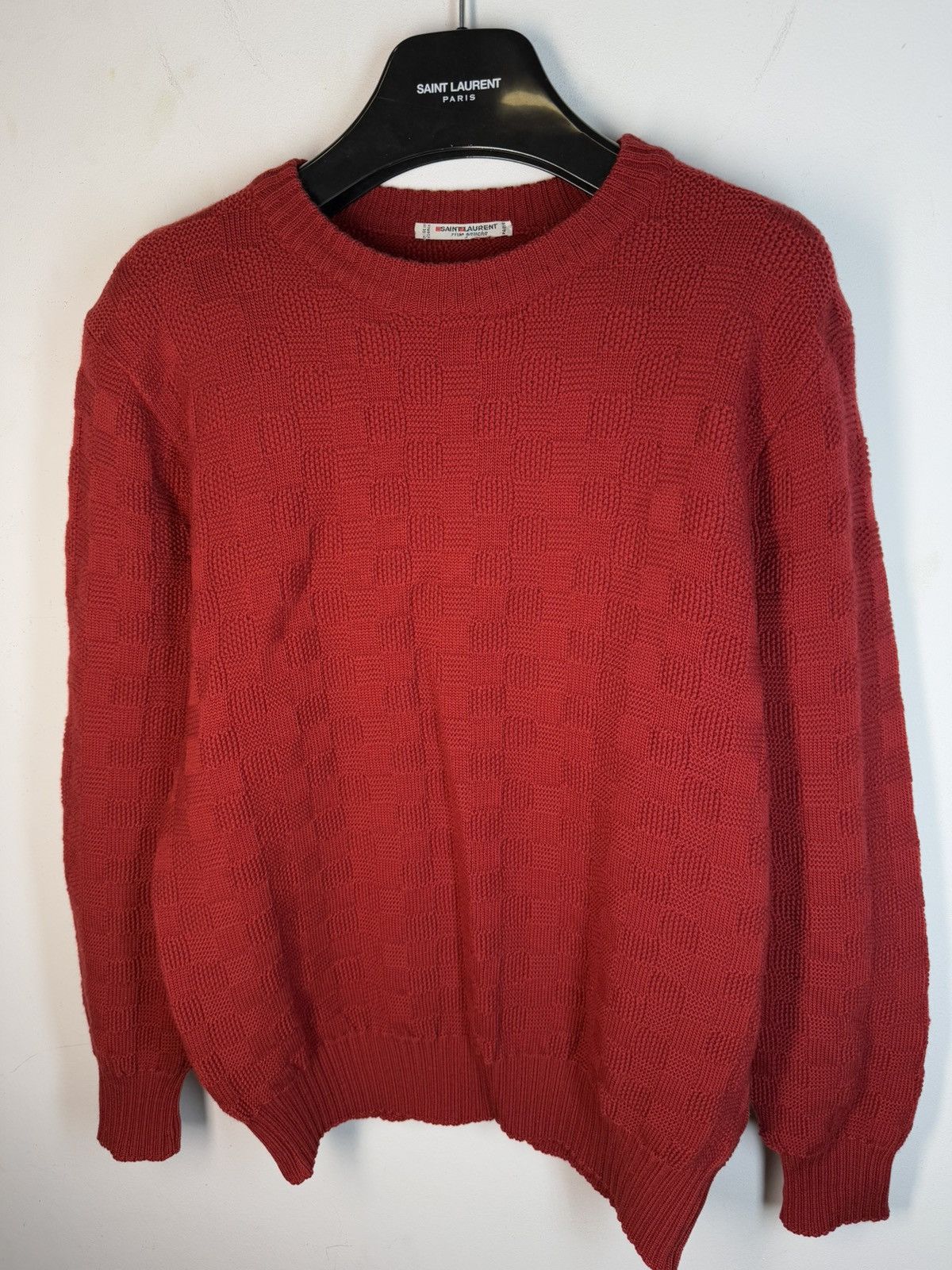 Saint Laurent Paris 1970’s YSL Sweater Knit Red Saint Laurent Paris Size US S / EU 44-46 / 1 - 13 Thumbnail