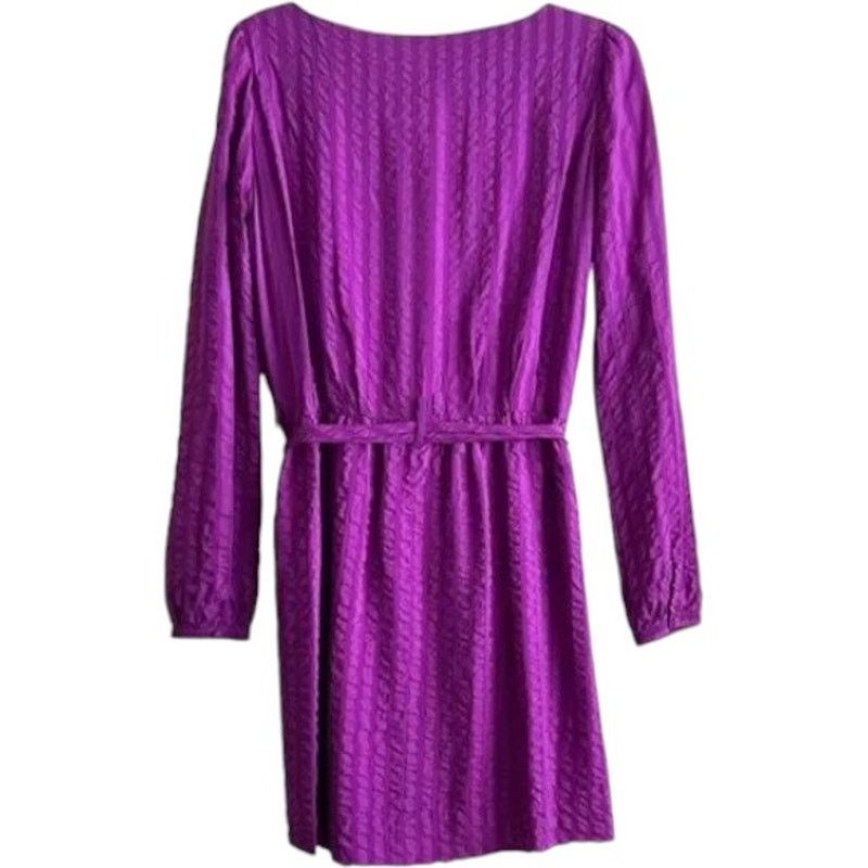 Balenciaga BALENCIAGA Purple Silk Mini Dress, M/US6/FR38 SRP: $650 Size M / US 6-8 / IT 42-44 - 4 Thumbnail