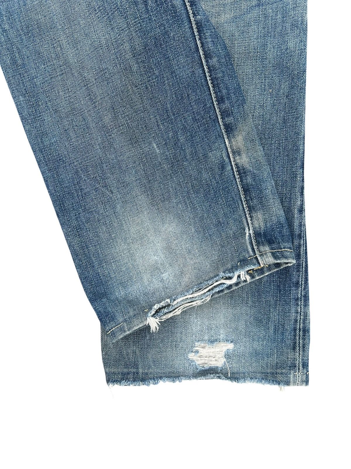 Kapital VINTAGE LEVIS BIG E SELVEDGE THRASHED DENIM JEANS Size US 29 - 19 Thumbnail