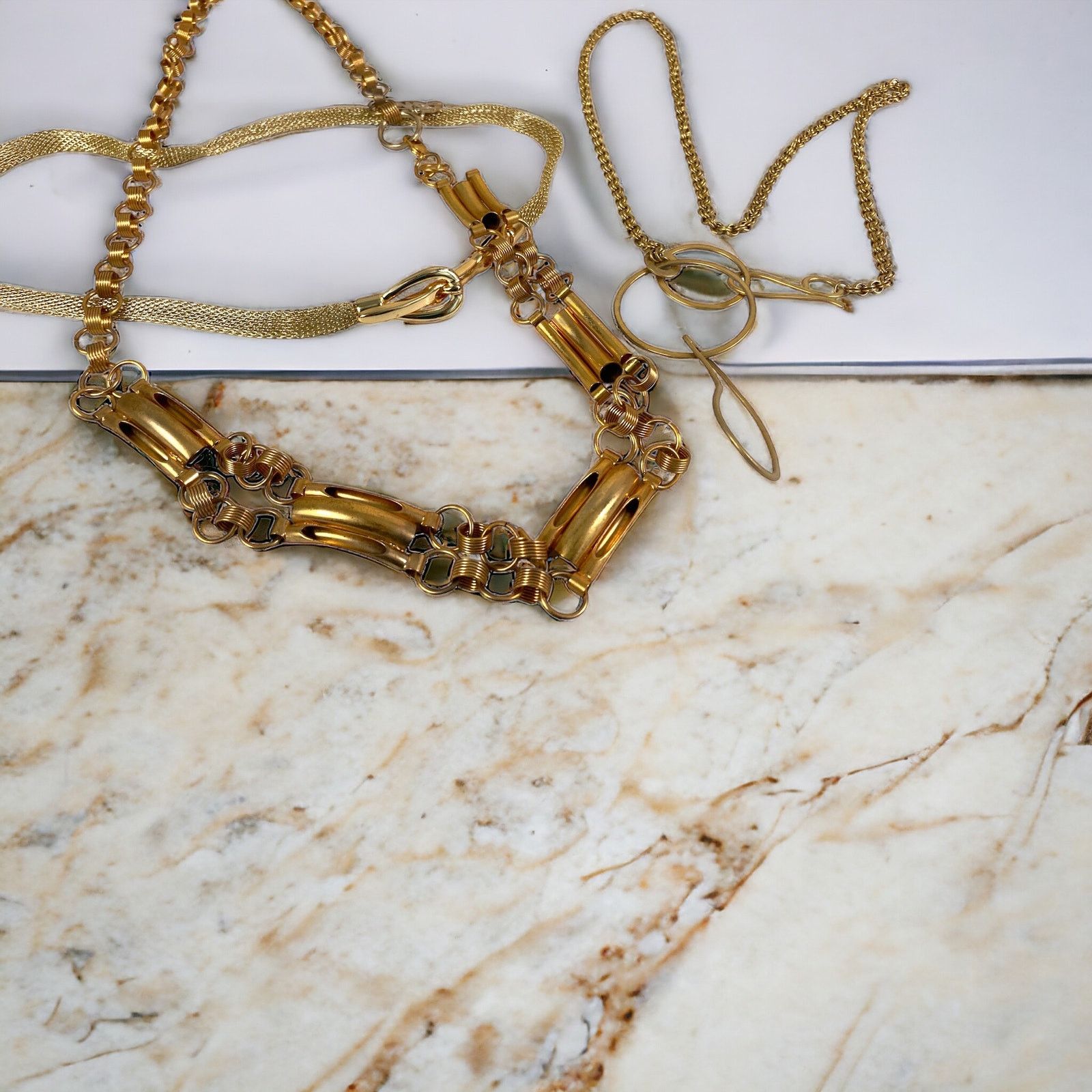 Other Bohemian Chunky Costume Jewelry Lot 3 Necklaces Set Trendy Size ONE SIZE - 1 Thumbnail