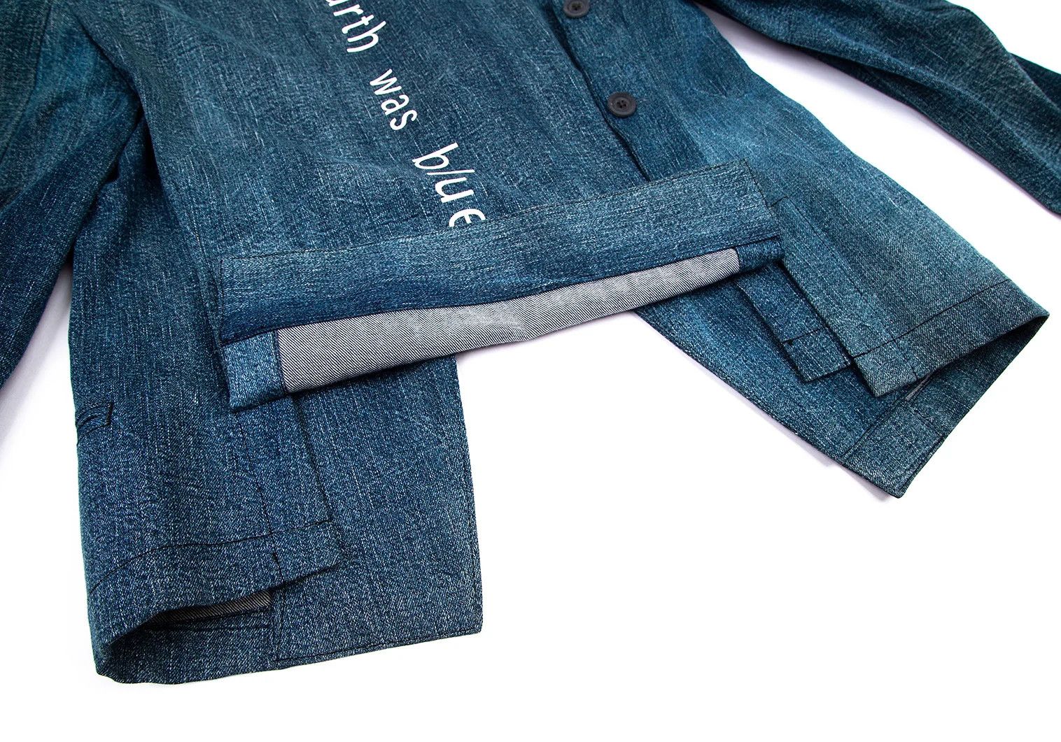 Yohji Yamamoto Yohji Yamamoto Layered Denim Jacket Indigo Size US M / EU 48-50 / 2 - 4 Thumbnail