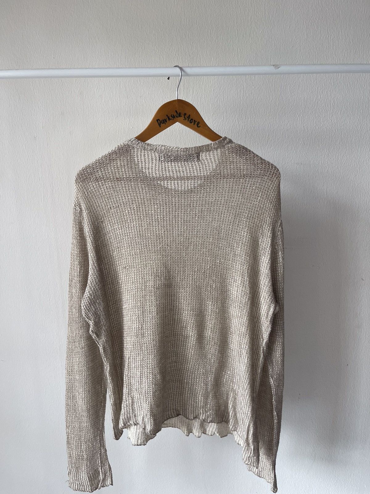 Comme des Garcons Homme × Comme des Garcons Homme Plus × Rei Kawakubo AD1996 Comme Des Garcons Homme Plus Linen Silk Knit Size US M / EU 48-50 / 2 - 8 Thumbnail