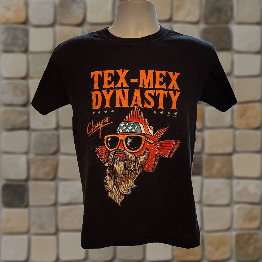 Vintage Chuy’s Tex-Mex Dynasty T-Shirt - 2013 Adult Small Black Double Sided - Viatran Size US S / EU 44-46 / 1 - 1 Thumbnail