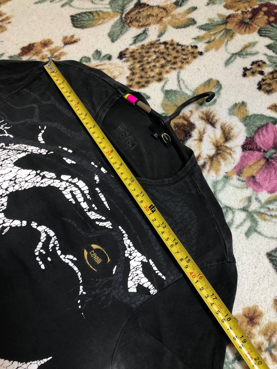 Just Cavalli Just Cavalli Men's T-Shirt Graphic Print Short Sleeve Size US XL / EU 56 / 4 - 12 Thumbnail