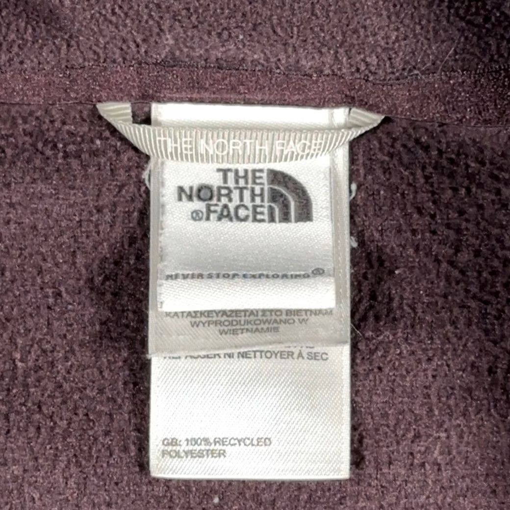 The North Face The North Face Sweater Womens LARGE Red Fleece Pullover 1/4 Zip Outdoor Raglan Sleeve Mock Neck Pocket Logo Size L / US 10 / IT 46 - 4 Thumbnail