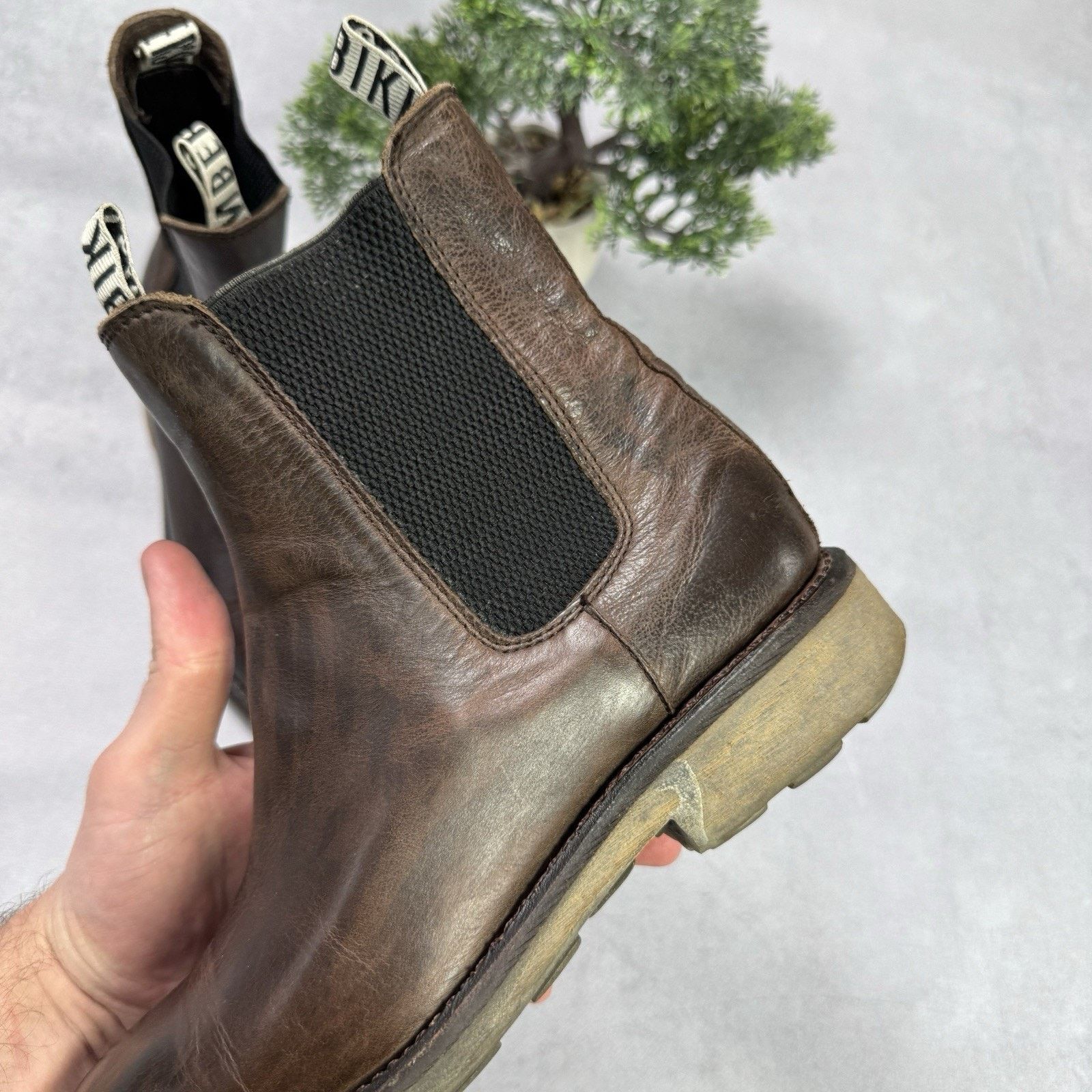 Dirk Bikkembergs Vintage Dirk Bikkembergs Brown Leather Chelsea Boots Size US 8 / IT 38 - 14 Thumbnail