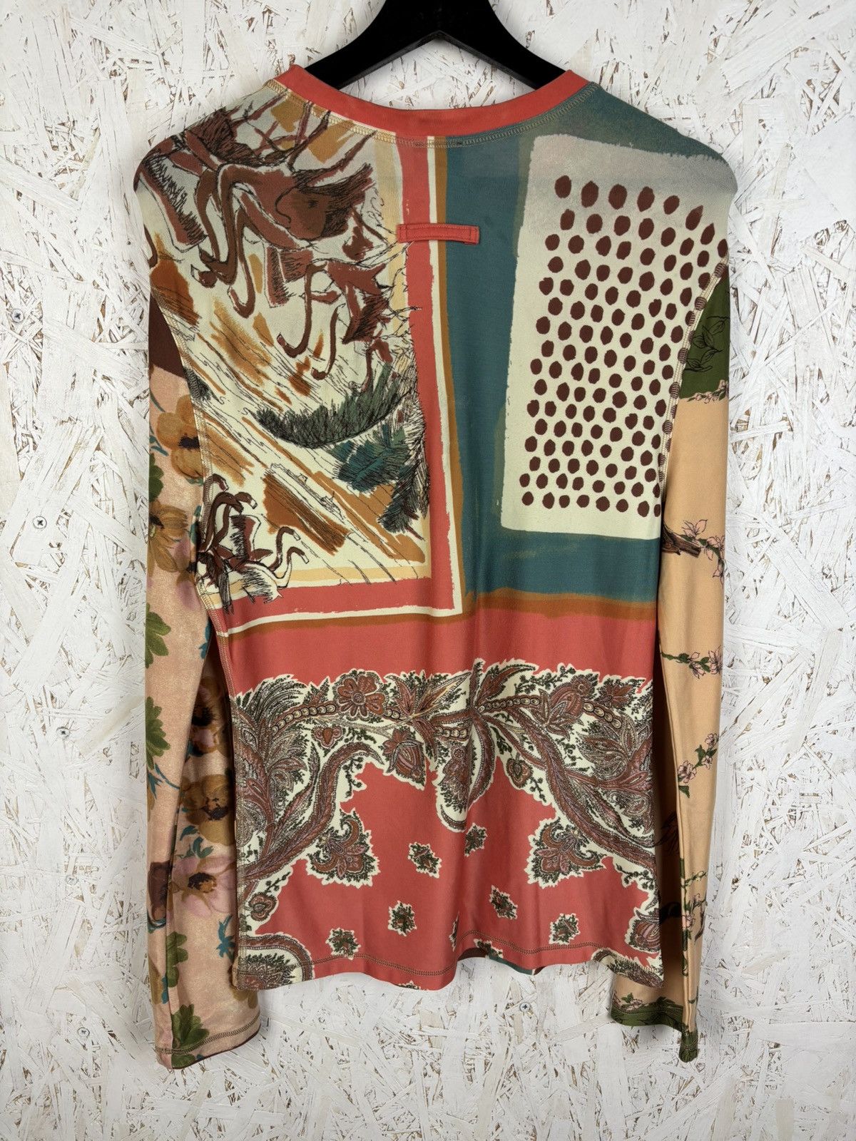 Jean Paul Gaultier Jean Paul Gaultier Patchwork Stretch Long Sleeve Top 48 M Size US M / EU 48-50 / 2 - 6 Thumbnail