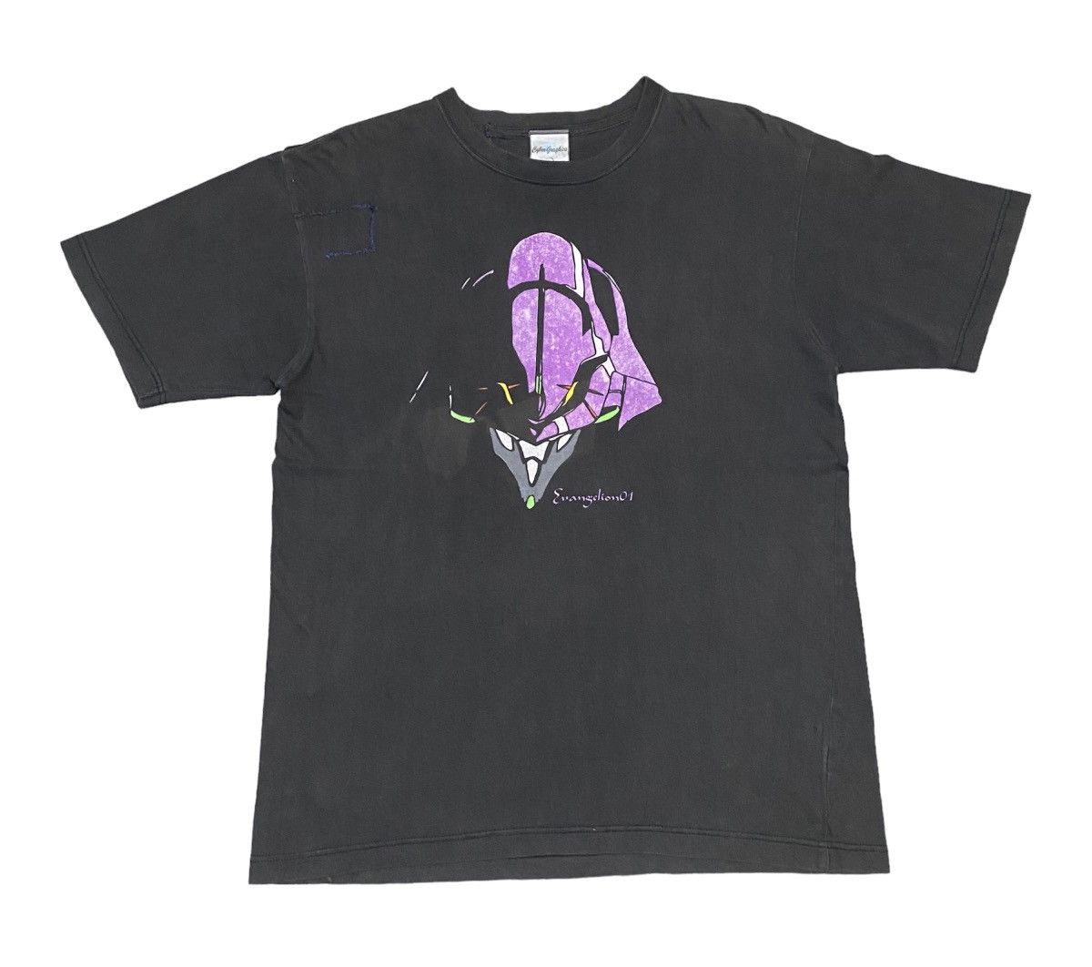 Anime 💎GRAIL💎 VINTAGE EVANGELION UNIT 01 CYBER GRAPHICS DISTRESSED Size US M / EU 48-50 / 2 - 1 Thumbnail